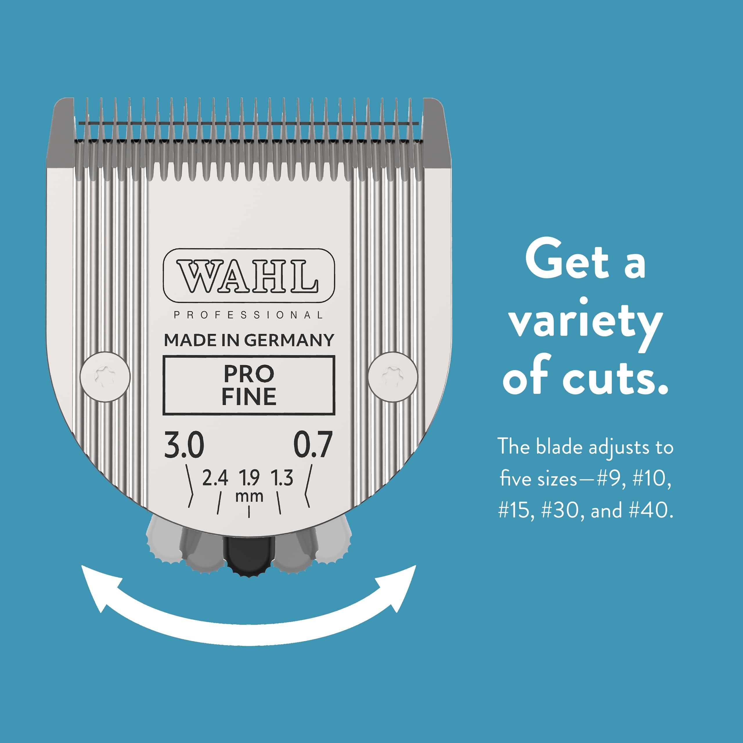 Wahl Pro Animal blade features cool-running technology to reduce overheating during grooming.