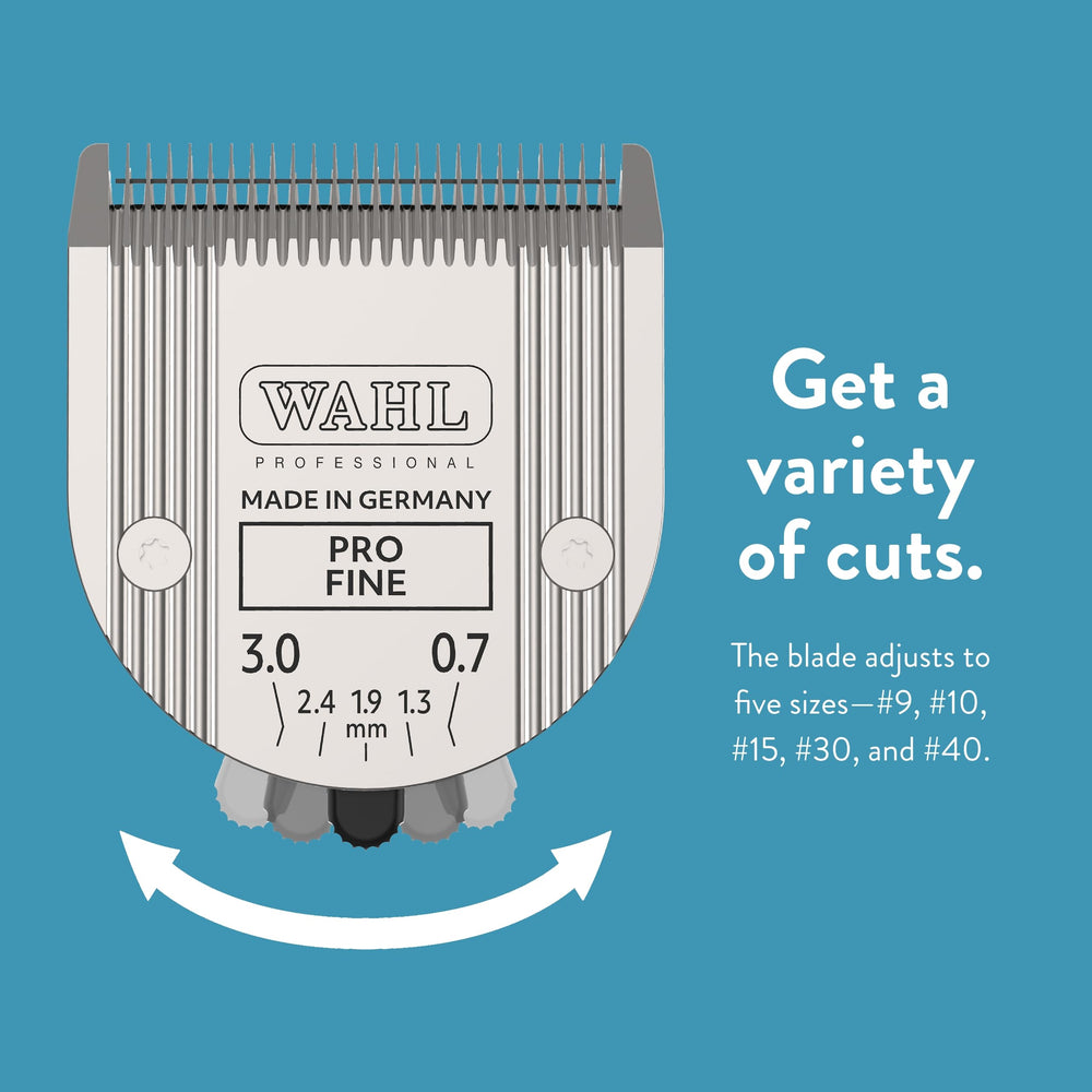 Wahl Pro Animal blade features cool-running technology to reduce overheating during grooming.