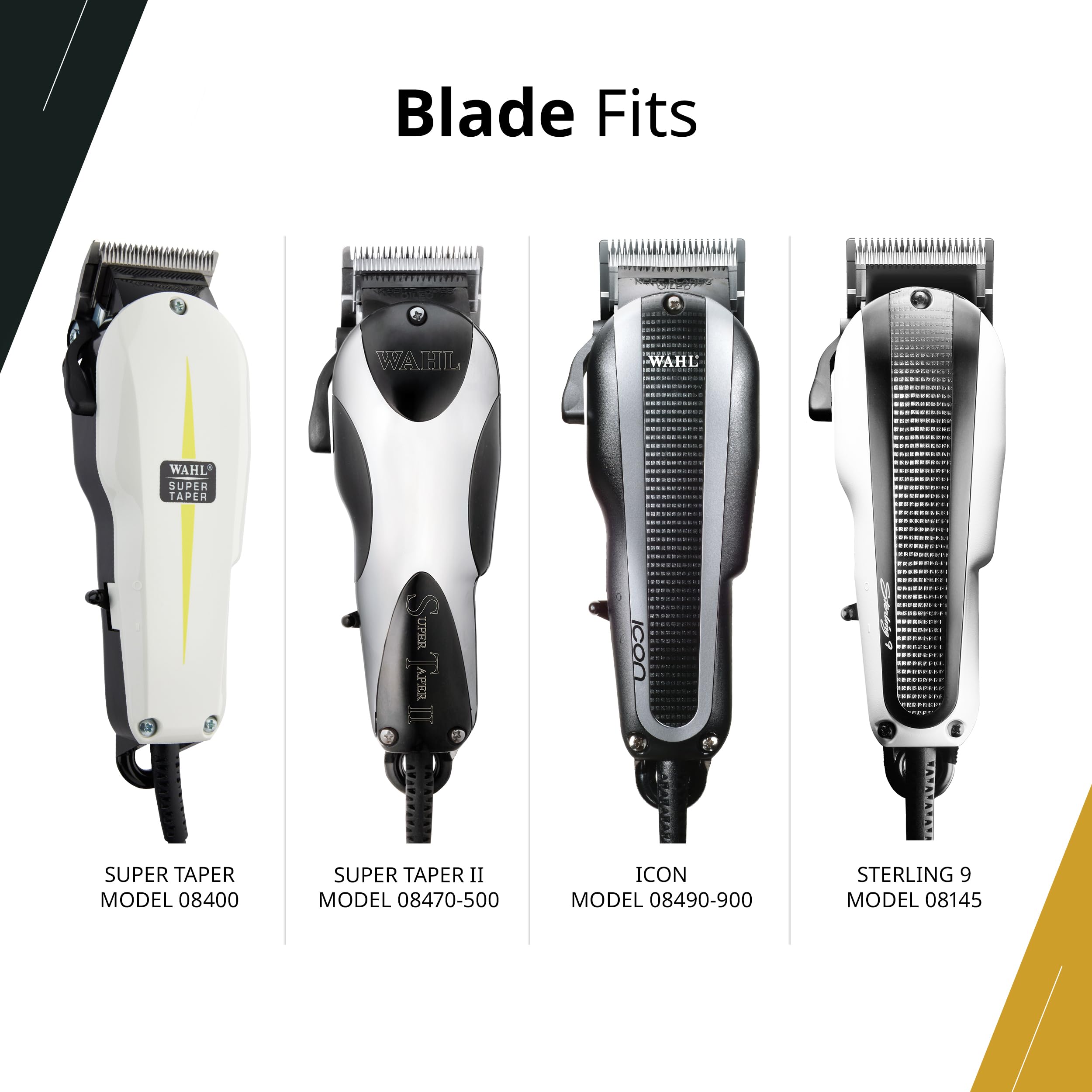Wahl Pro Basic and Sterling 9 blade replacement ready for fast swaps.