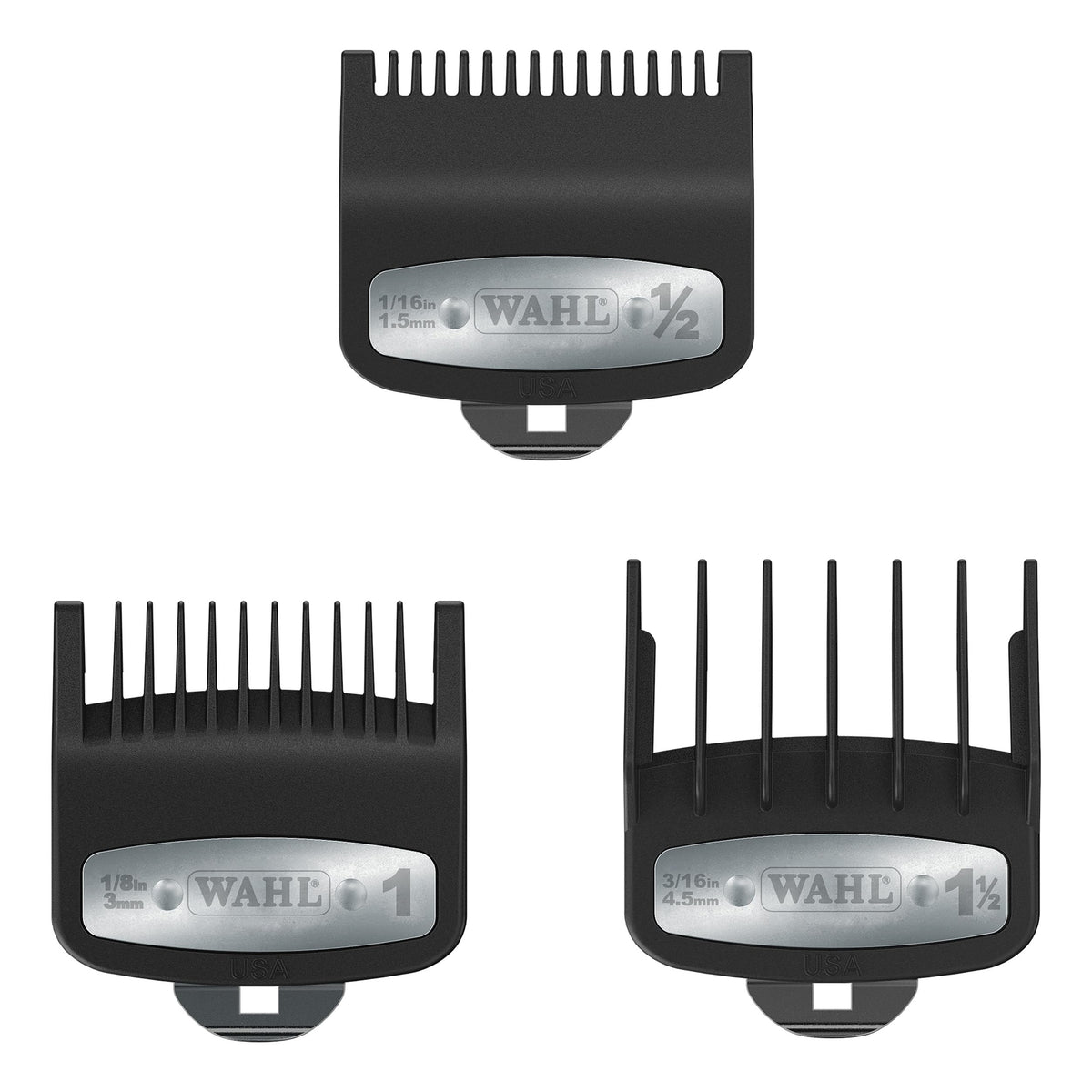 Wahl Professional 3-pack half-inch attachment for precise, quick trims.