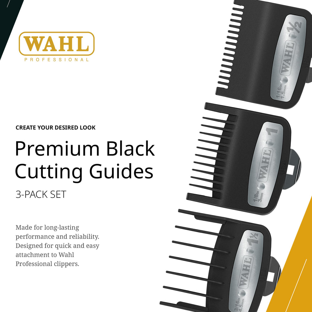 Wahl Professional 3-pack one-inch attachment offers versatile mid-length cuts.