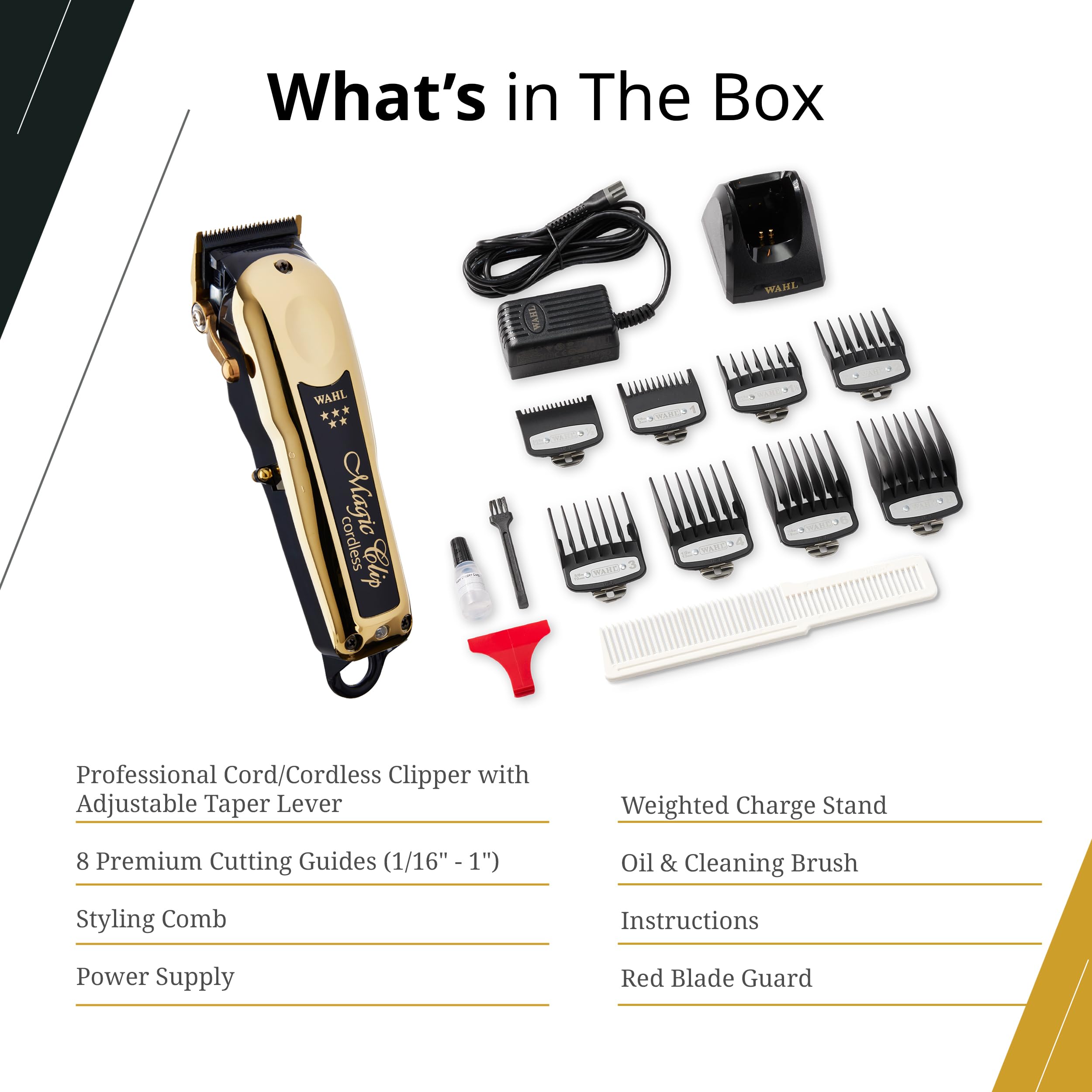 Wahl 5 Star clipper with guide combs for versatile fading