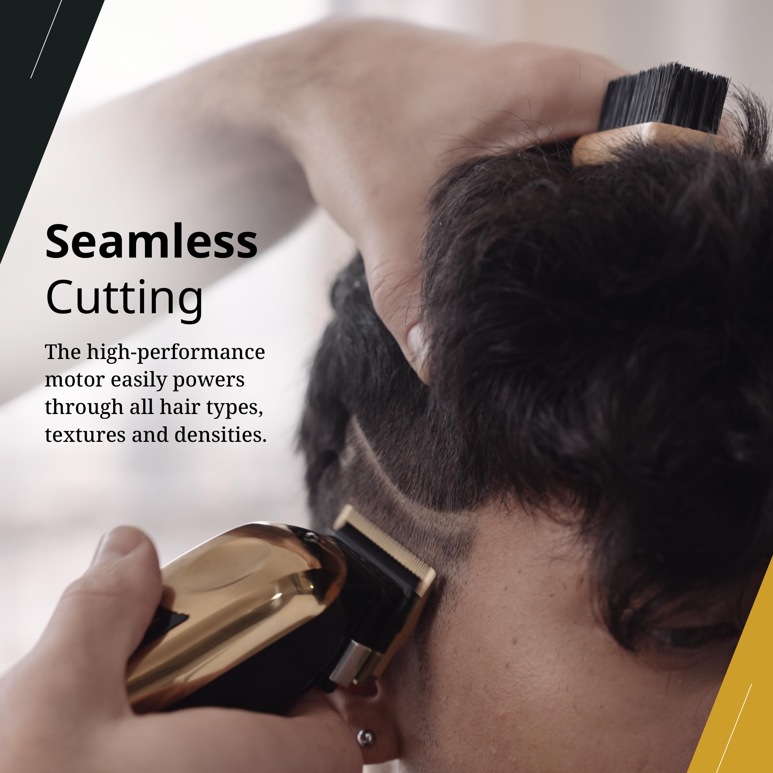 Wahl Magic Clip Gold blade closeup shows stagger-tooth precision
