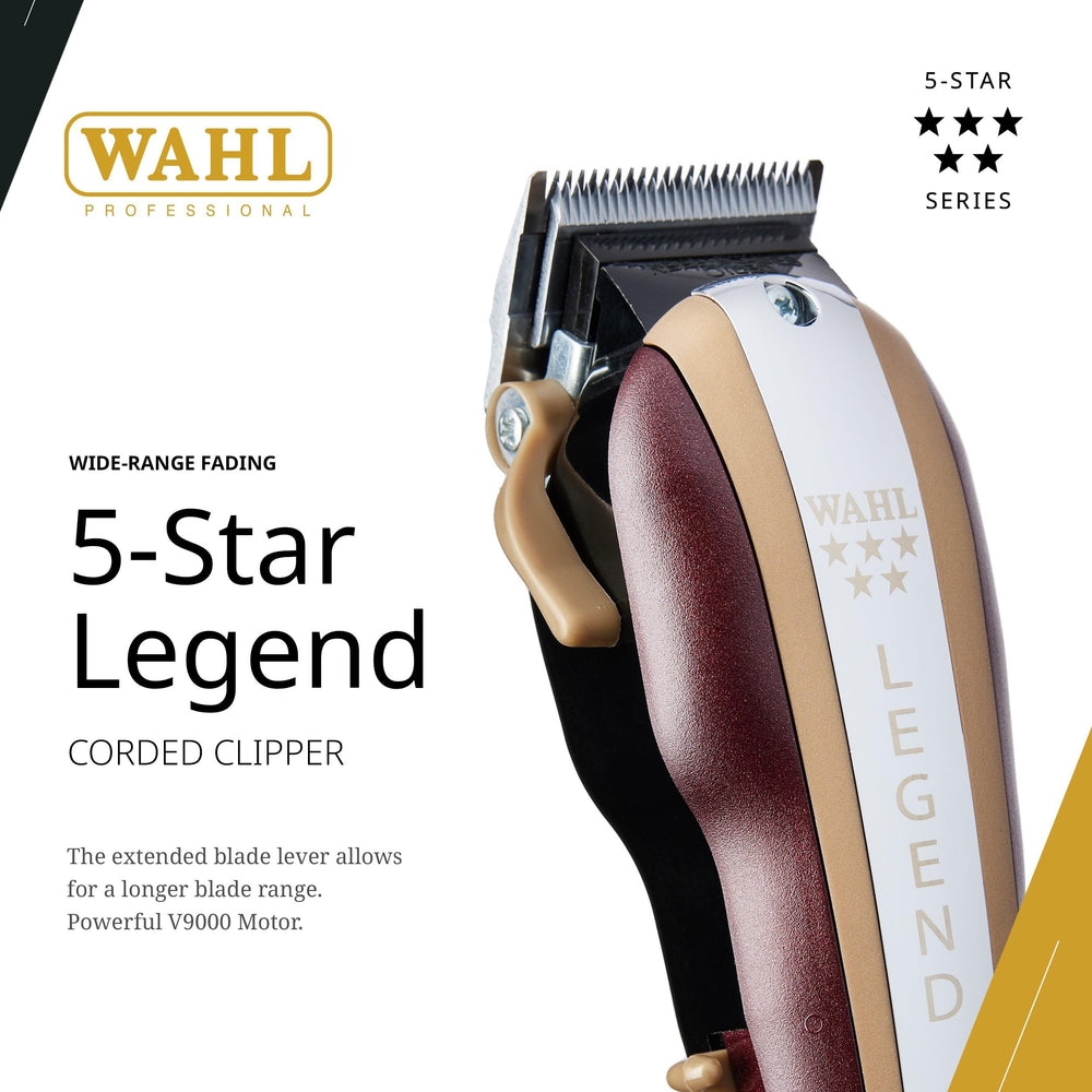 Wahl Professional 5 Star Legend clipper side view highlighting compact handling.
