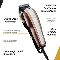 Wahl Professional 5 Star Legend clipper taper lever close-up for adjustable fades.