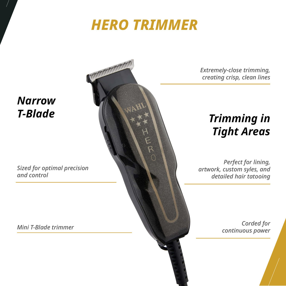 Wahl Professional 5-Star red blade guards add protection during styling