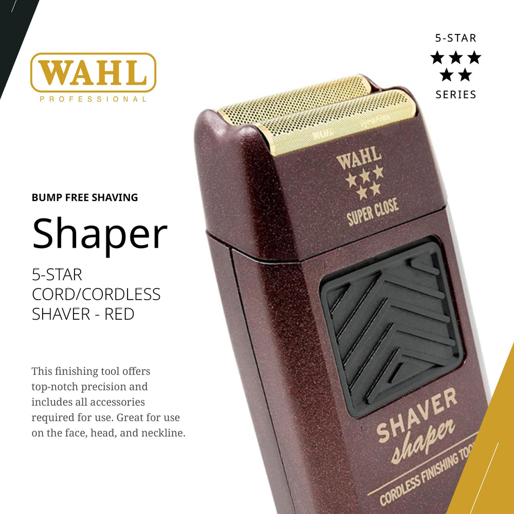 Wahl Professional 5 Star Series foil close-up highlights hypoallergenic gold foil.
