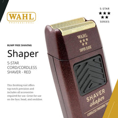 Wahl Professional 5 Star Series foil close-up highlights hypoallergenic gold foil.