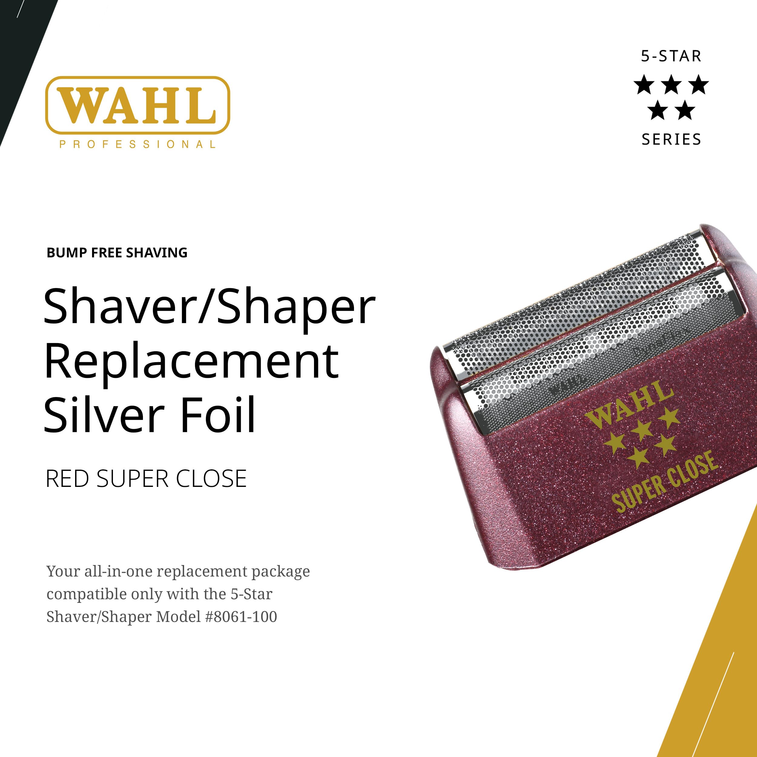 Wahl Professional 5 Star Series Shaver Shaper foil installation showing easy replacement