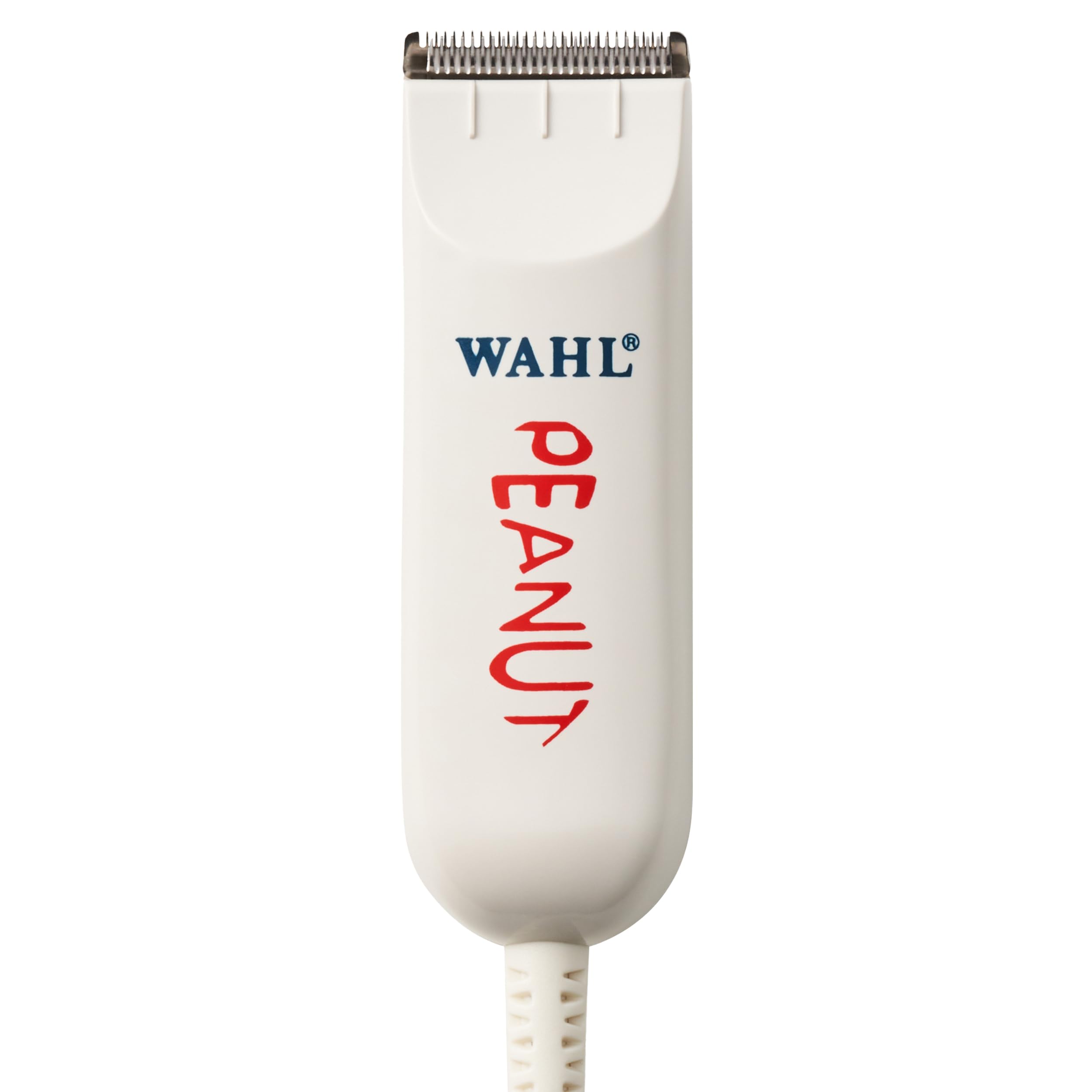 Wahl Professional Classic Peanut Trimmer handle closeup shows premium grip for precise detailing.