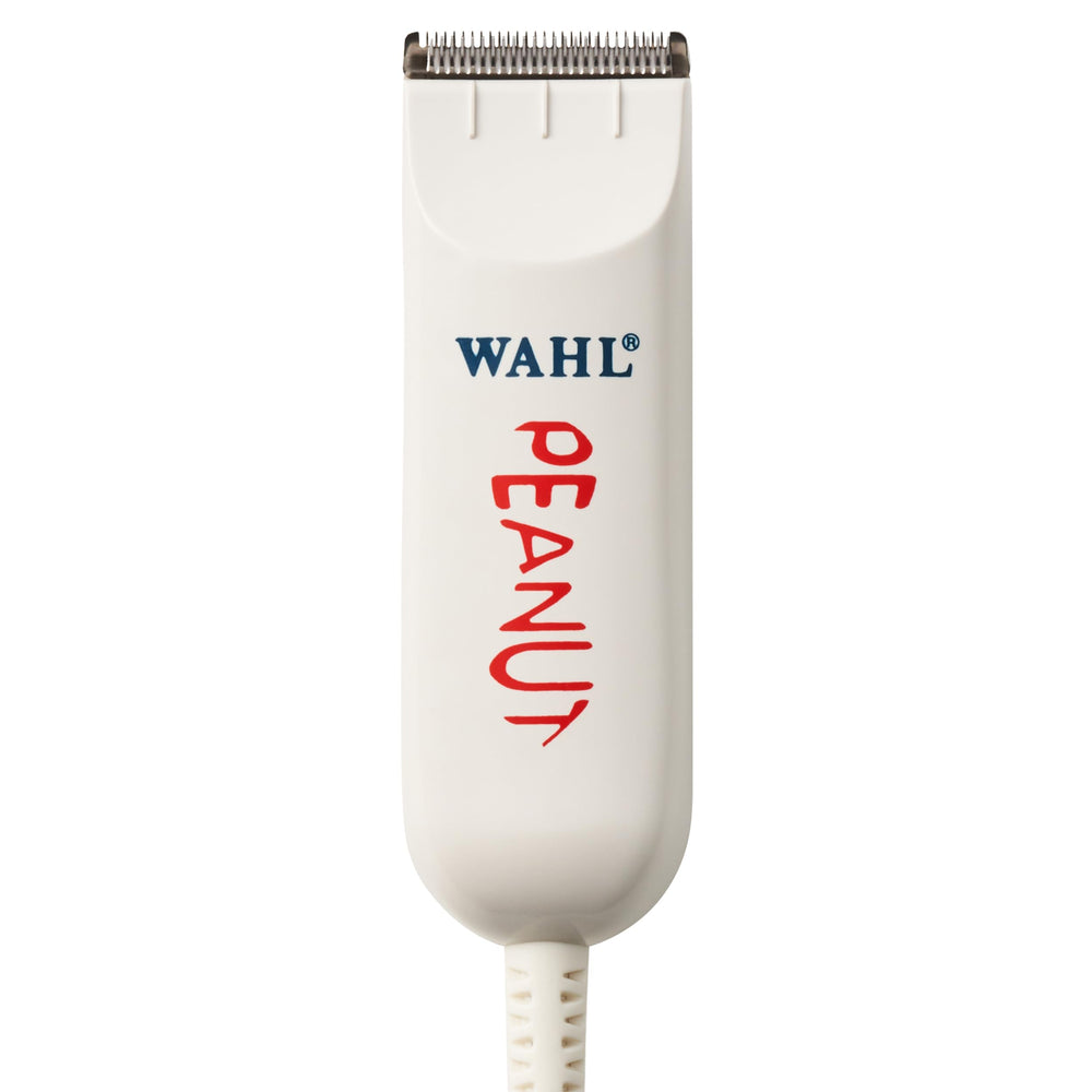 Wahl Professional Classic Peanut Trimmer handle closeup shows premium grip for precise detailing.