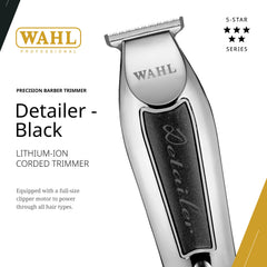 Wahl Professional Detailer Trimmer in hand demonstrating compact design.