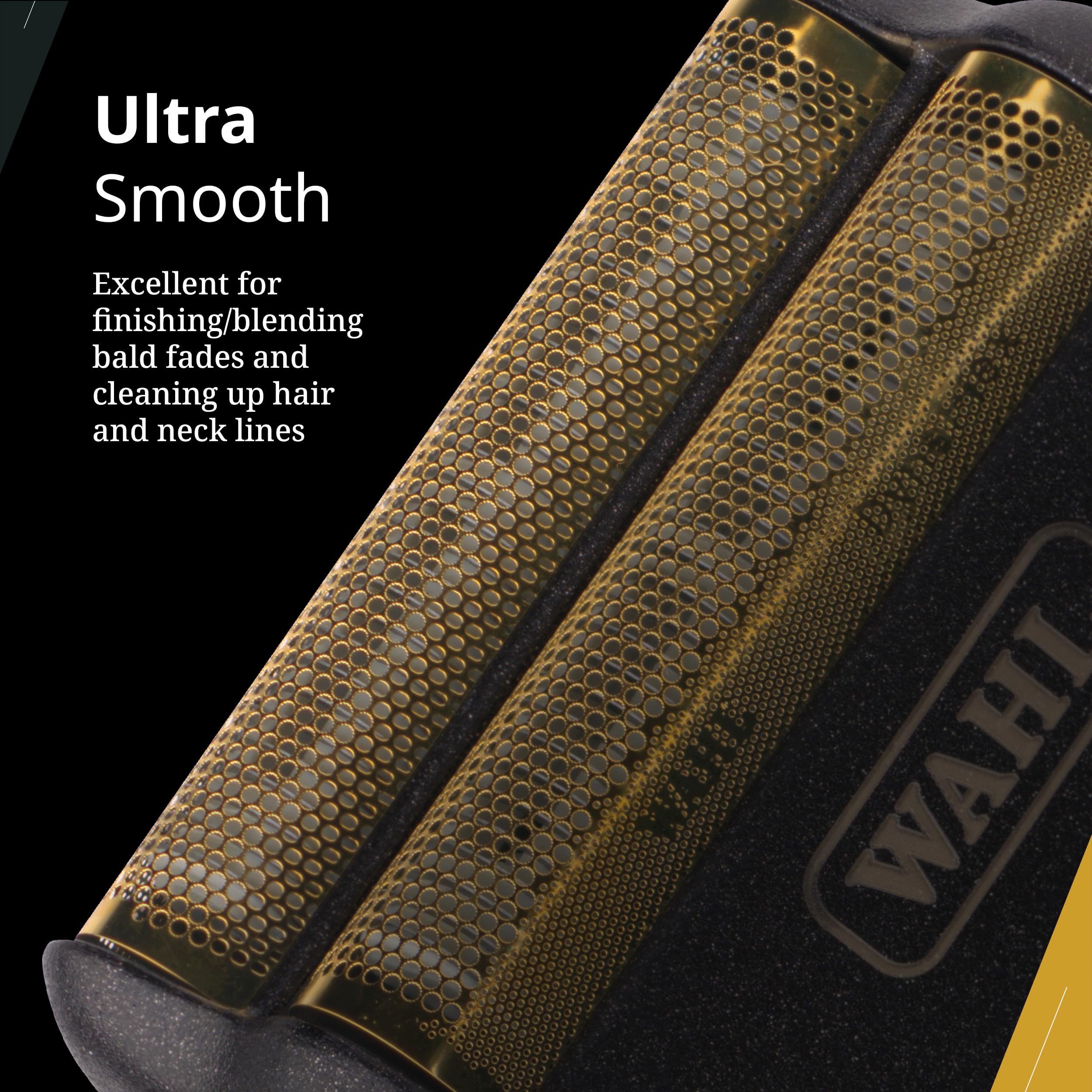 Foil and cutter bar close-up demonstrating precise fit and professional finish