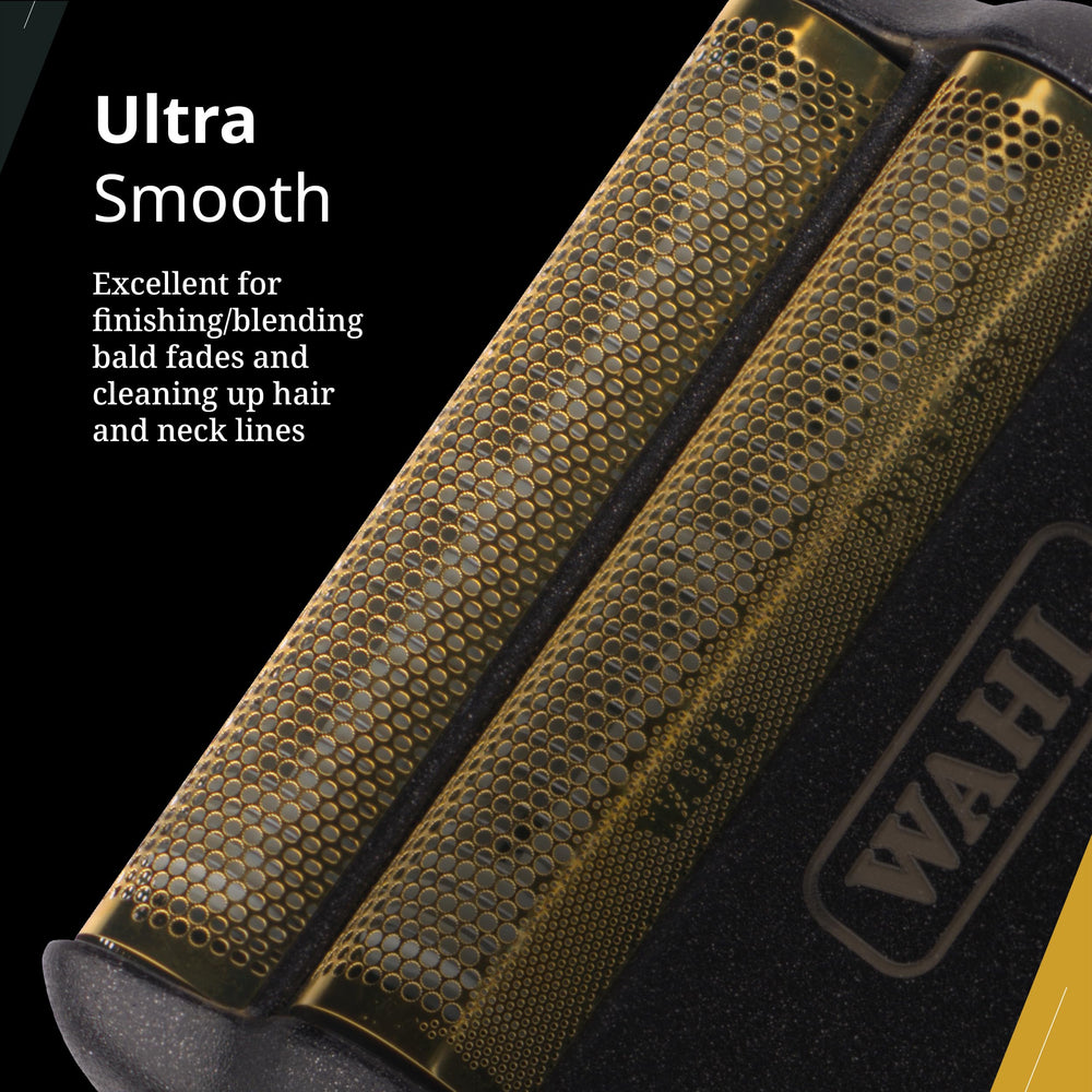 Foil and cutter bar close-up demonstrating precise fit and professional finish