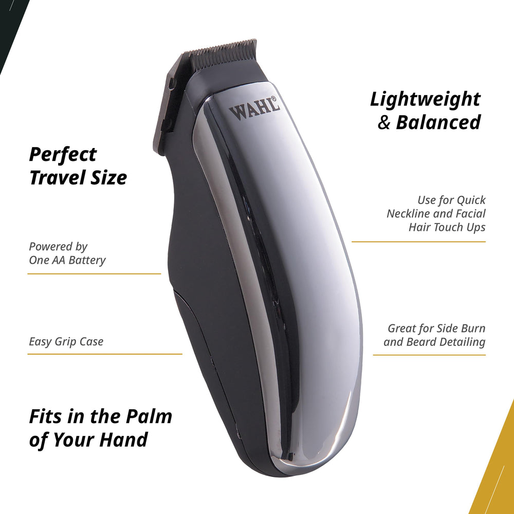 Wahl Professional Half Pint Trimmer battery compartment powered by AA for convenient use