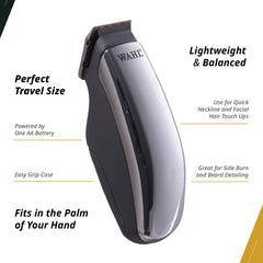 Wahl Professional Half Pint Trimmer battery compartment powered by AA for convenient use