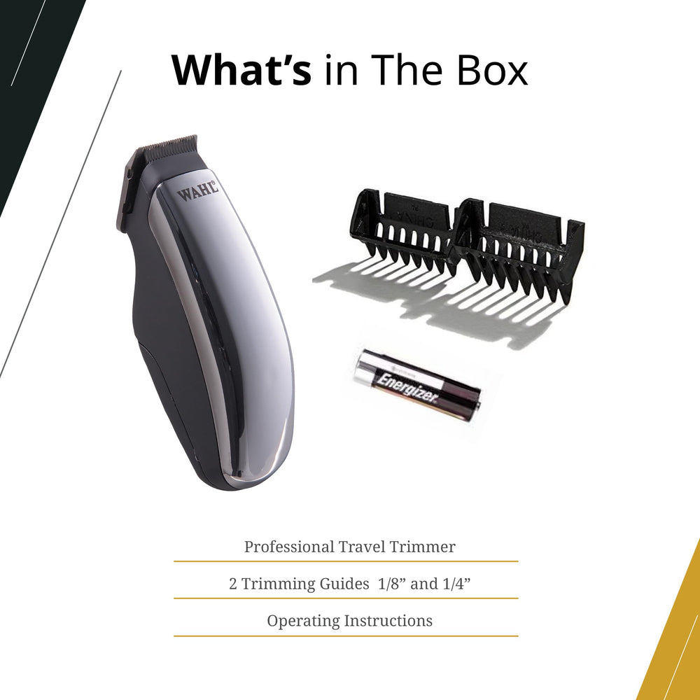 Wahl Professional Half Pint Trimmer in a travel case illustrating portable grooming on the go