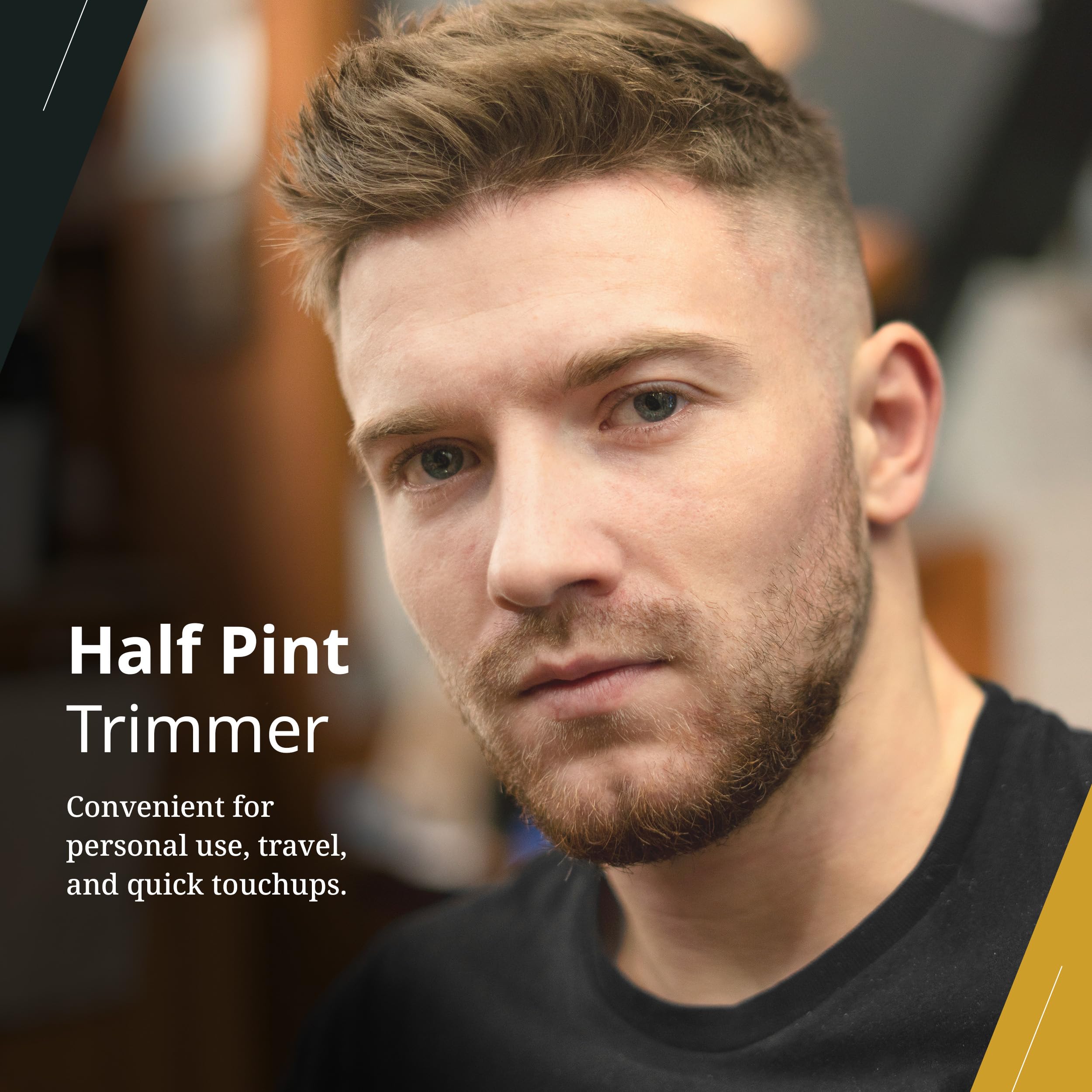 Wahl Professional Half Pint Trimmer with two trimming guides for sideburn and beard detailing