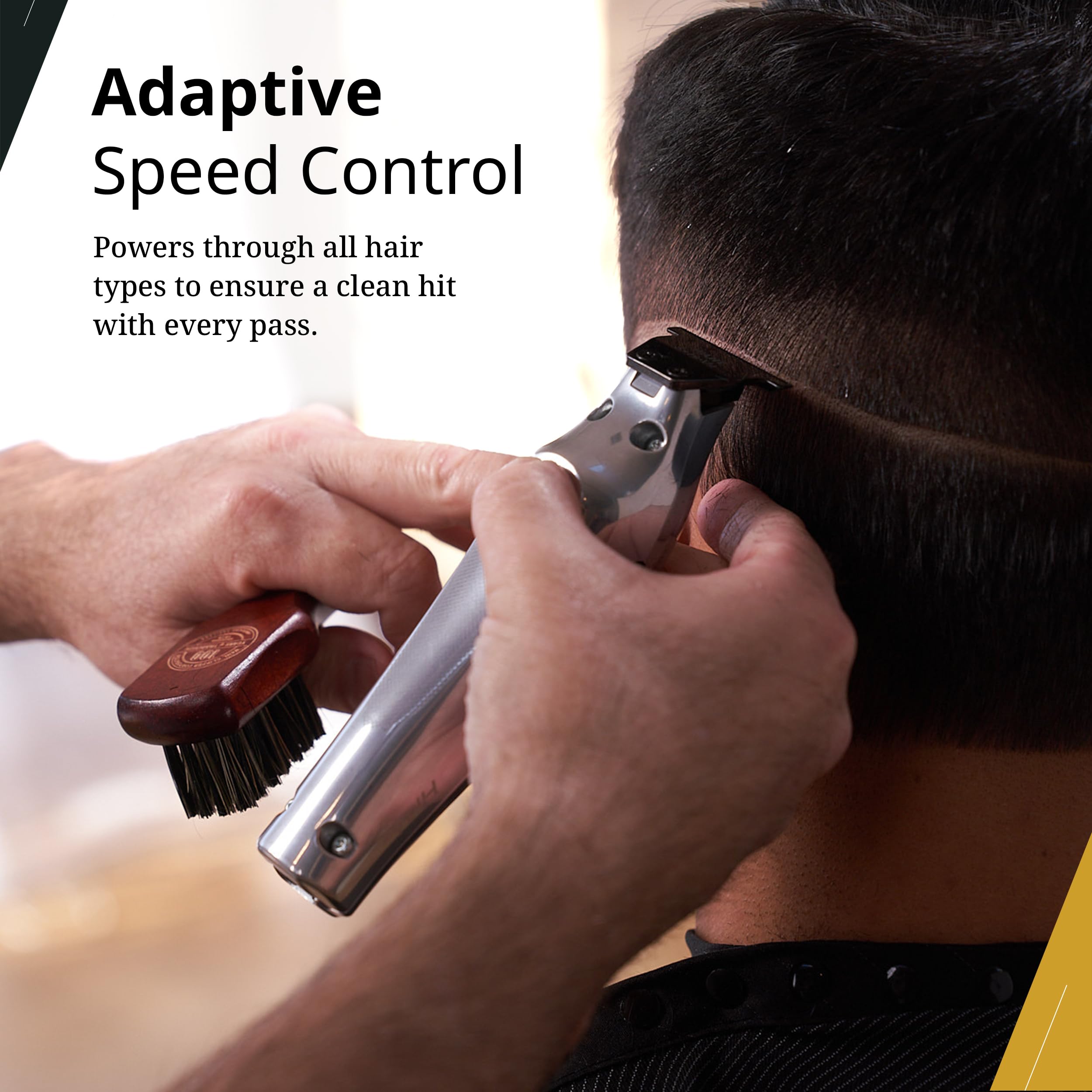Wahl Hi-Viz Trimmer adaptive speed graphic demonstrates hair-type versatility