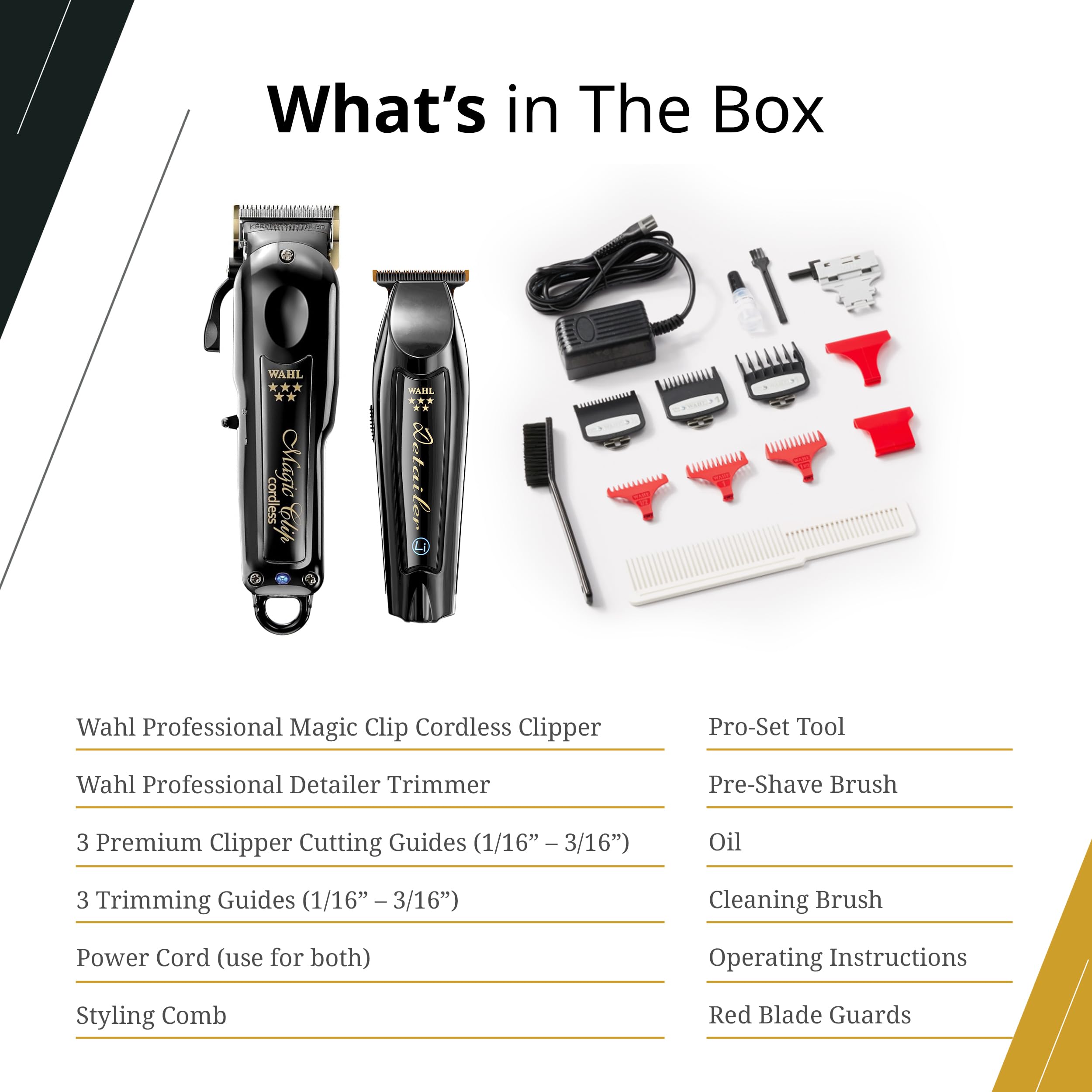 Wahl Professional High-performance motor cuts through thick hair smoothly