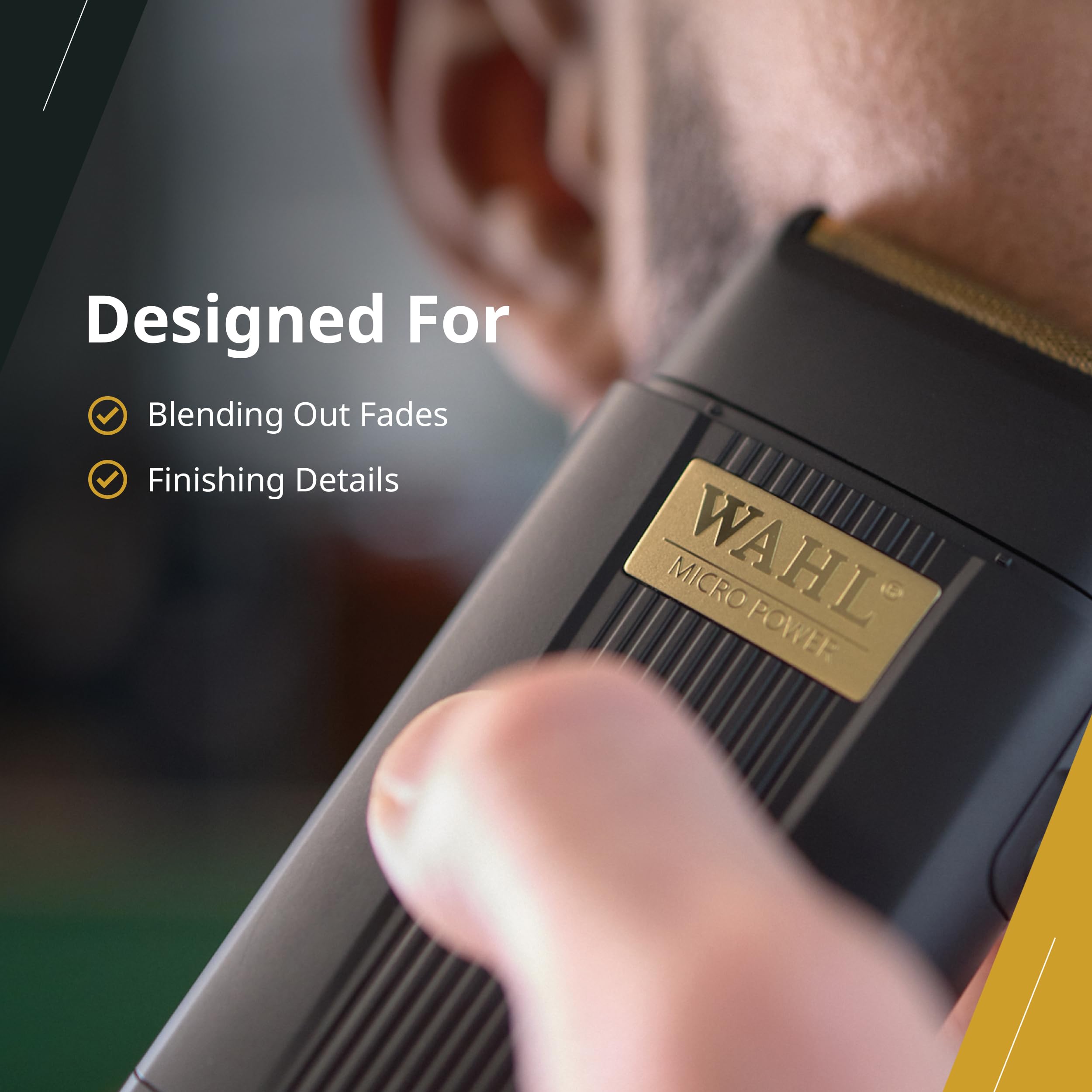Wahl Professional Micro Power Shaver 2-hour runtime enables long, uninterrupted grooming