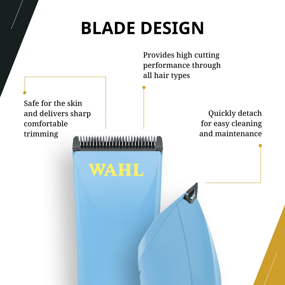 Wahl Professional Peanut Li cordless trimmer blue charge indicator display illustrates quick-charging readiness.