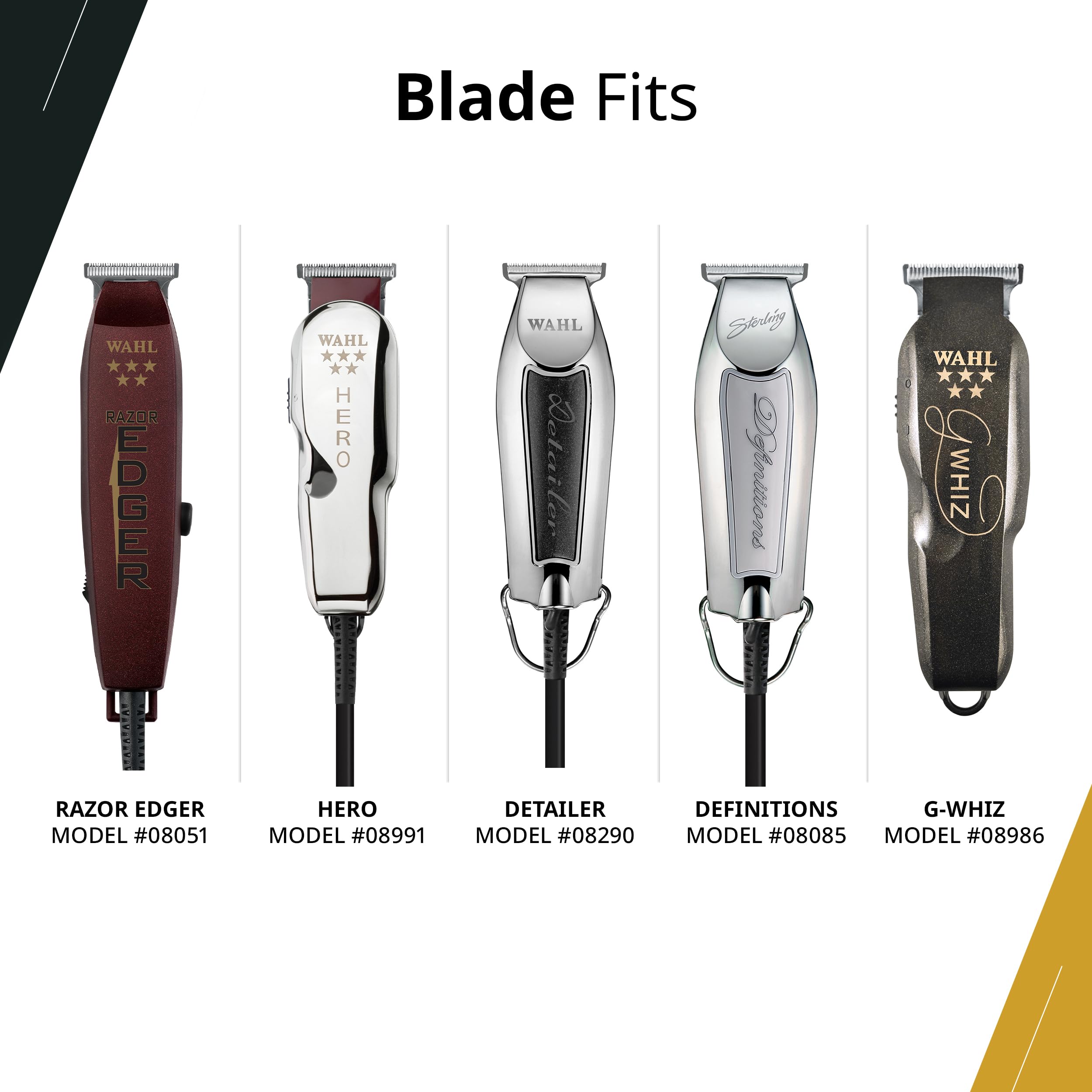 Wahl Professional Razor Edger blade installation kit showing screws and oil.