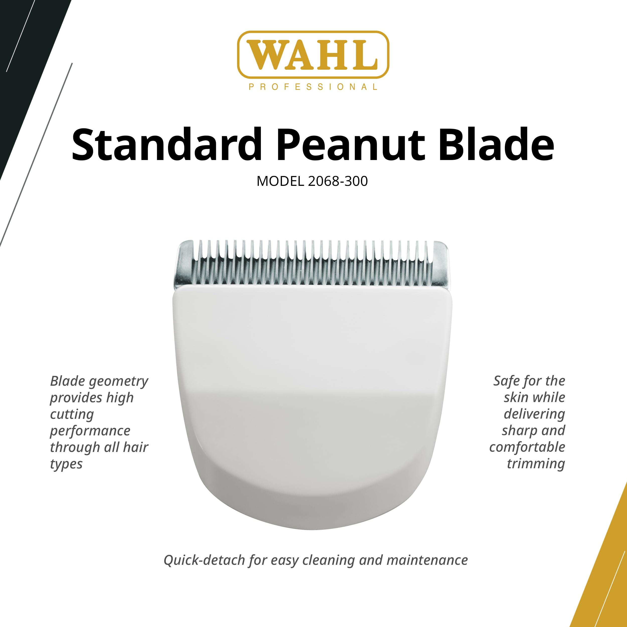 Wahl Professional snap-on peanut blade compatibility with Black Peanut and Sterling Bullet for versatile grooming