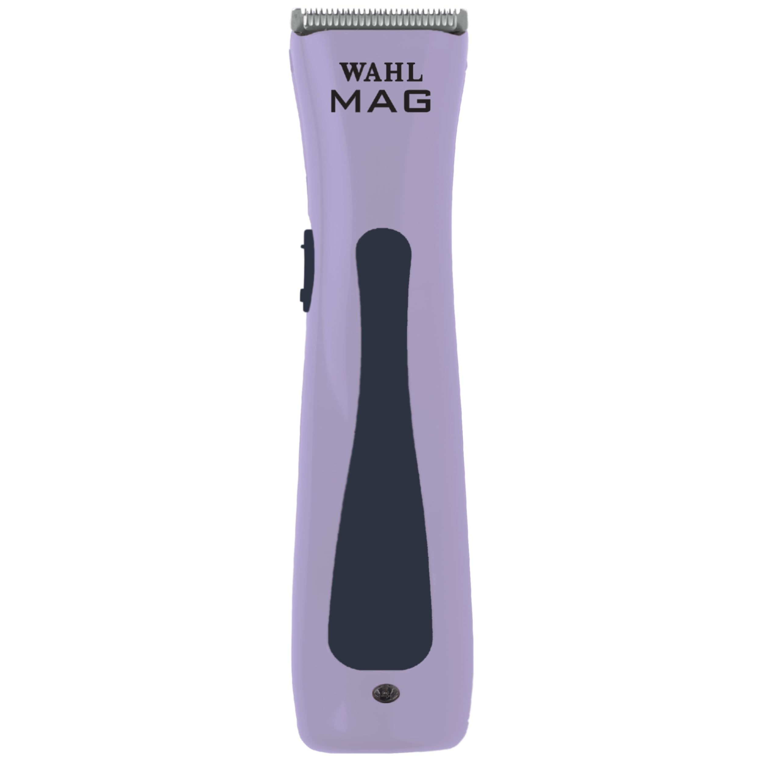 Wahl Professional Sterling MAG cordless trimmer lavender-navy closeup for quiet, precise styling