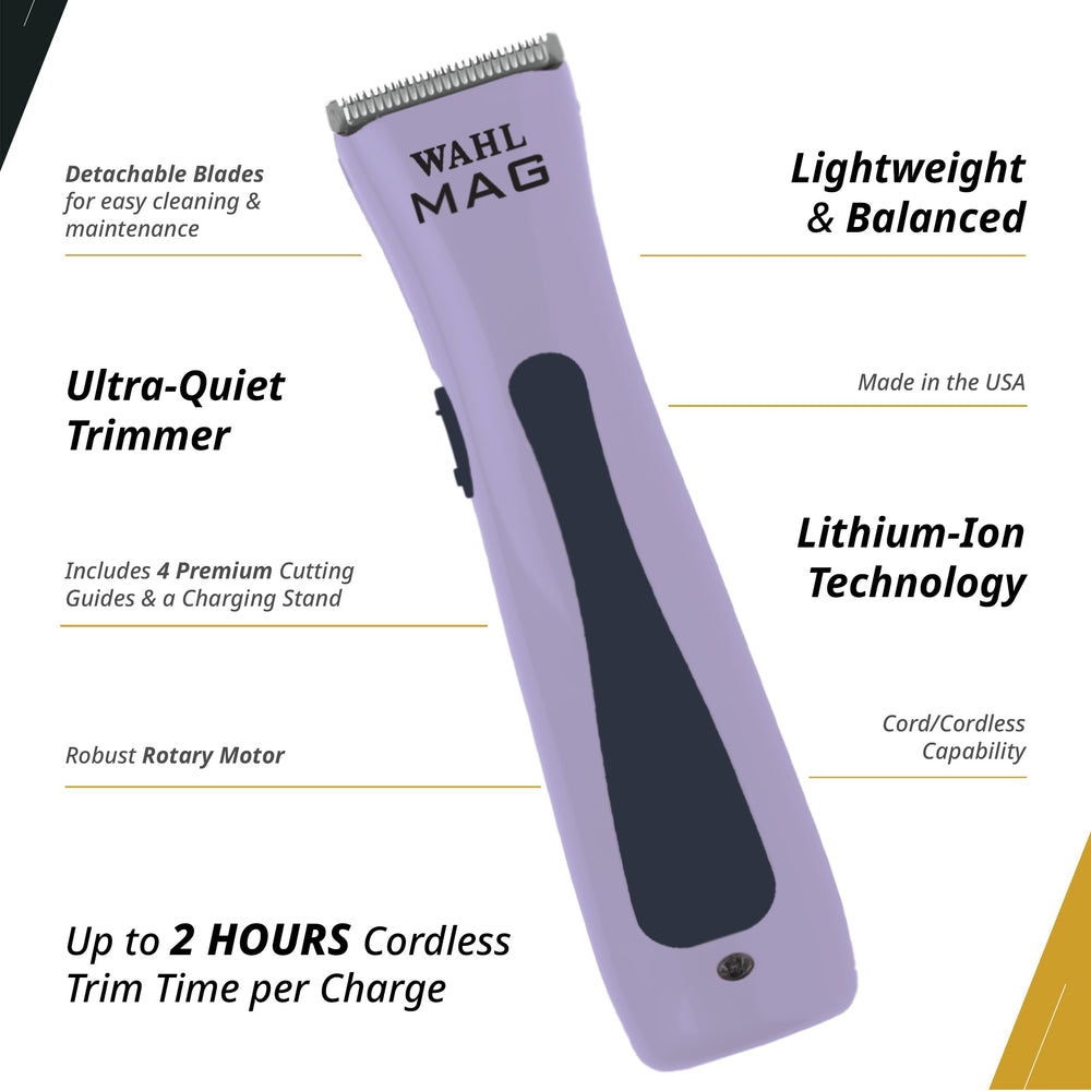 Wahl Professional Sterling MAG cordless trimmer lightweight design allows easy maneuvering