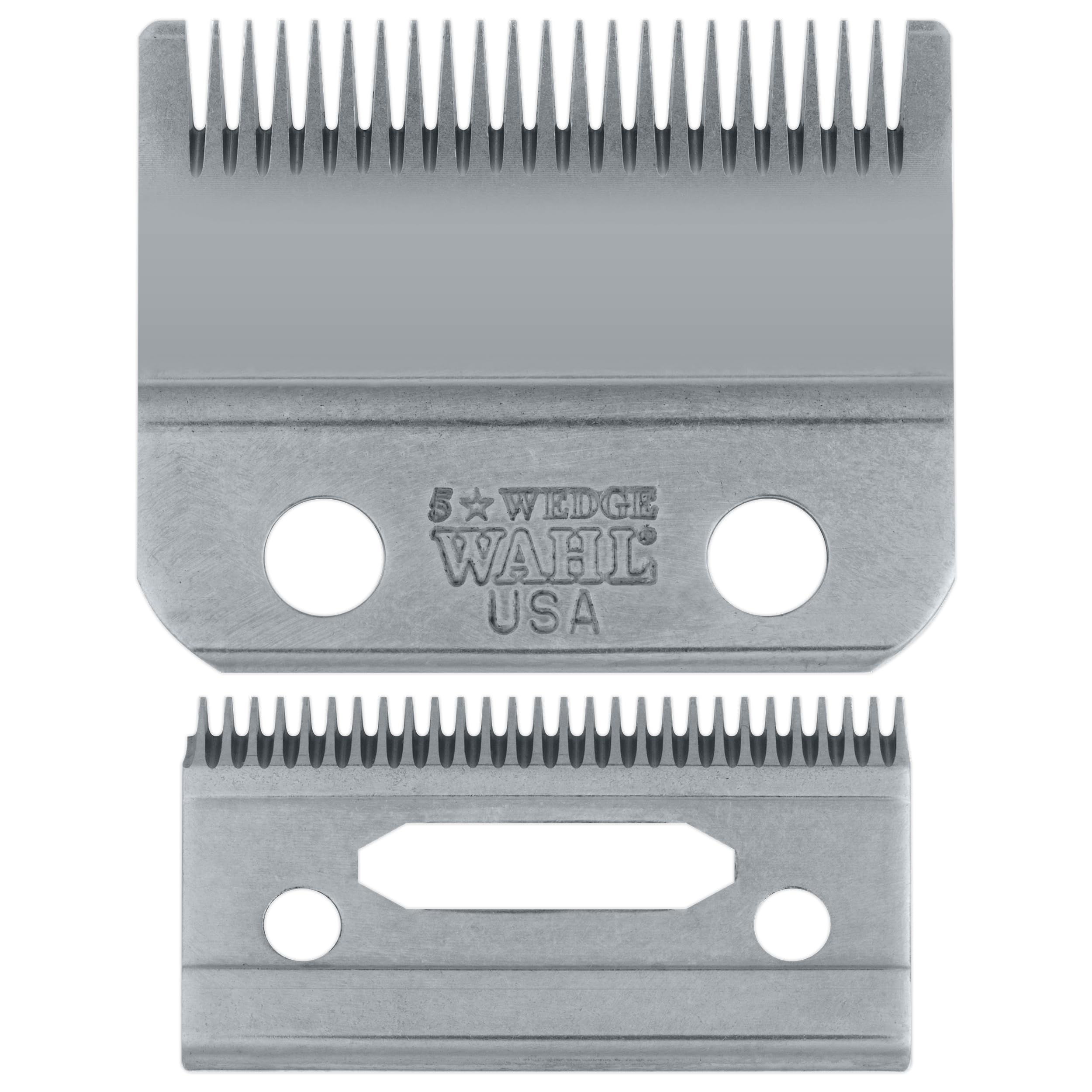 Wahl Professional Wedge Blade closeup for precision cutting and clean barber edges.