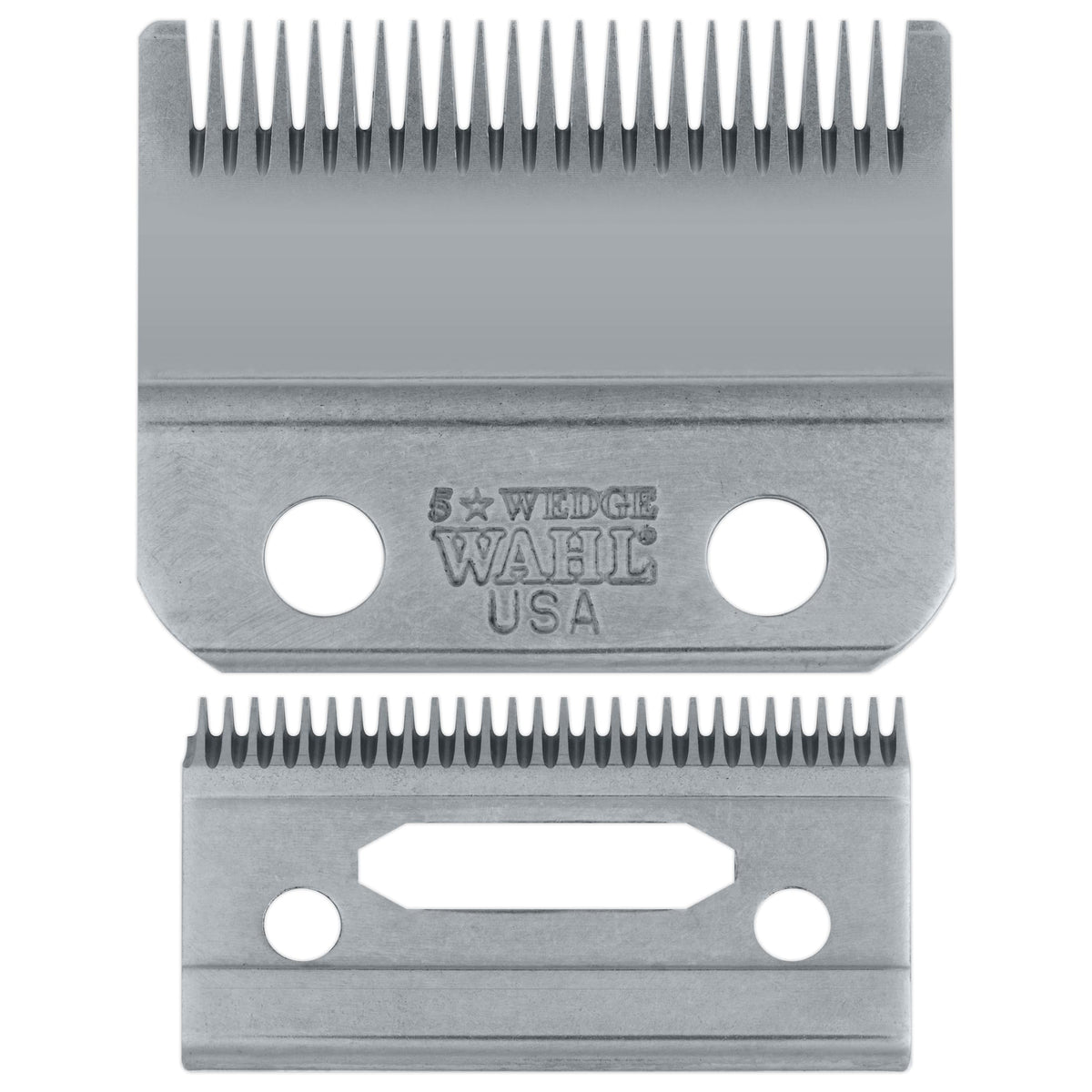 Wahl Professional Wedge Blade closeup for precision cutting and clean barber edges.