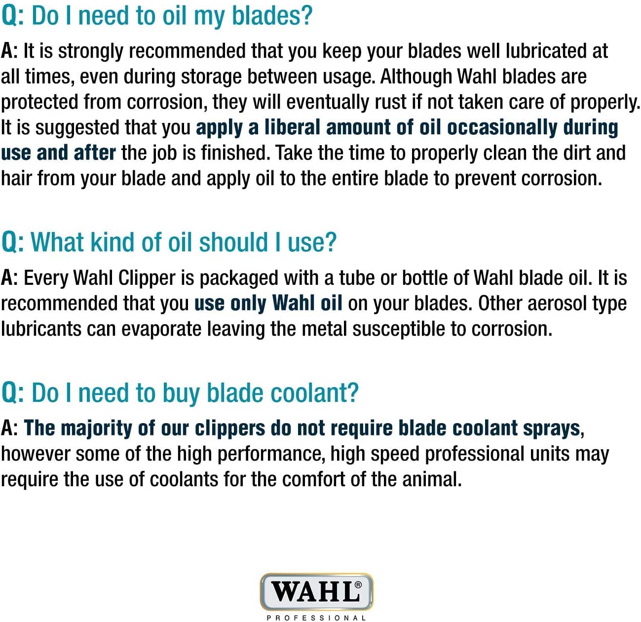 Wahl replacement blades from a trusted brand with a century of experience.