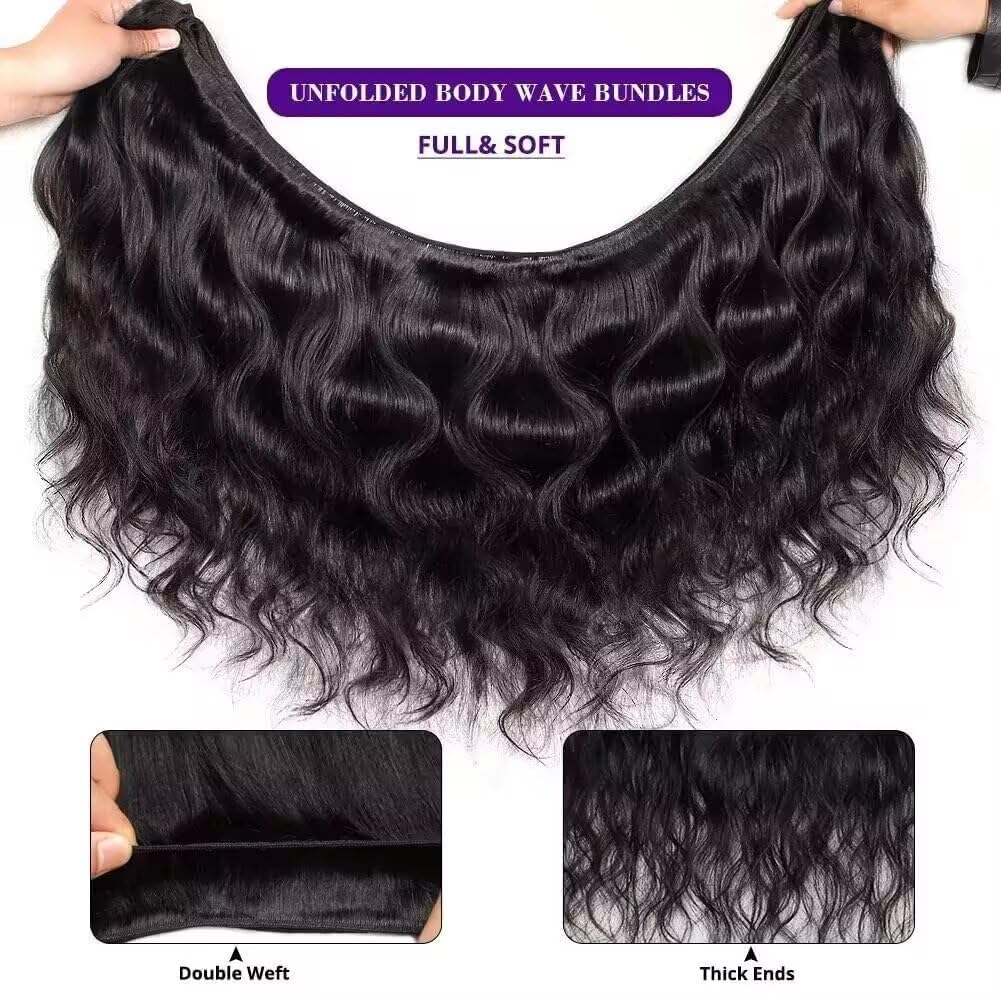 WAITWO virgin Brazilian hair weft closeup highlights premium construction and durability