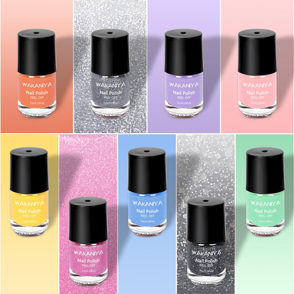 Wakaniya kid-friendly nail-paint pen with a small brush for precise application.