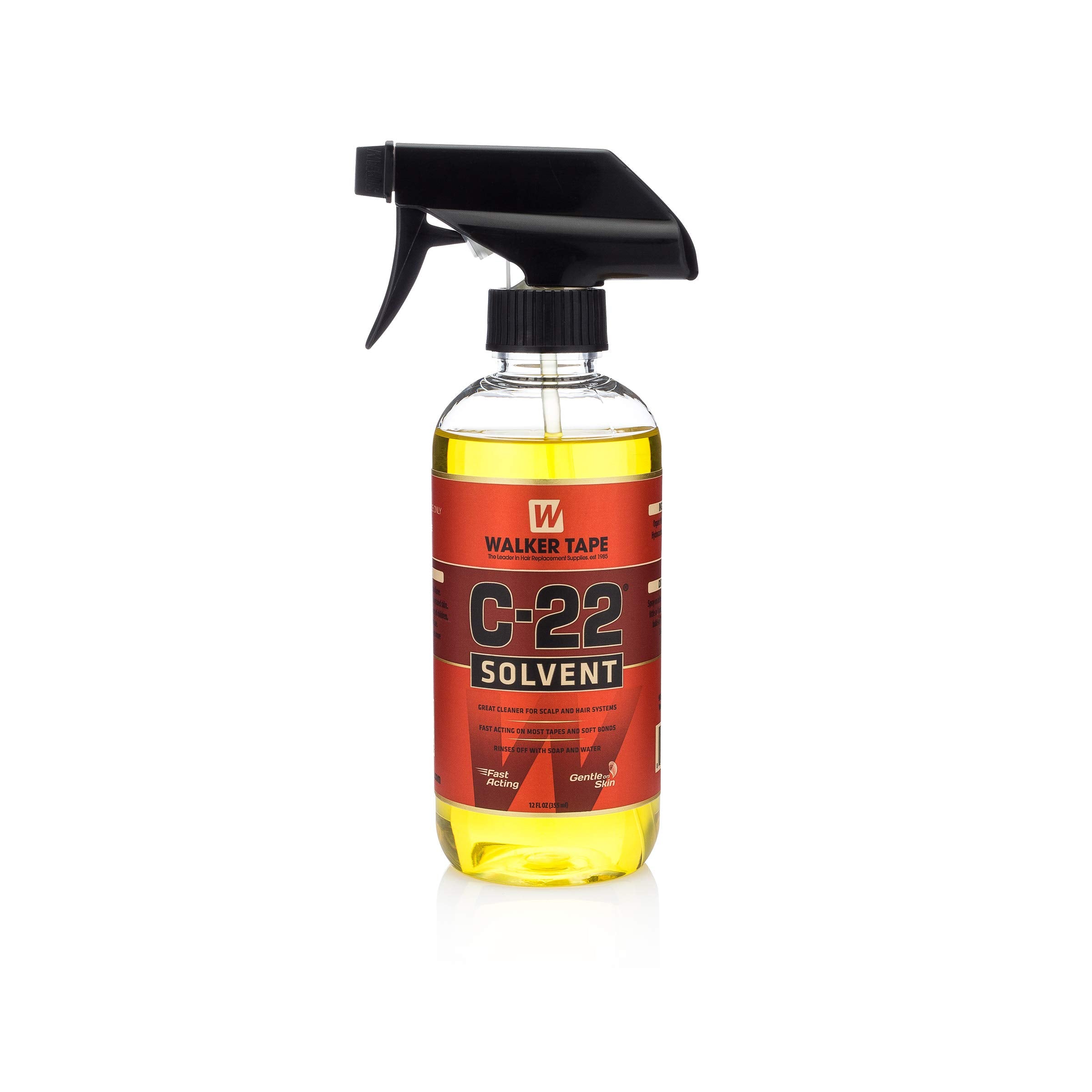 Walker Tape C22 adhesive spray bottle for wigs, delivering strong bond and easy rinse-off.