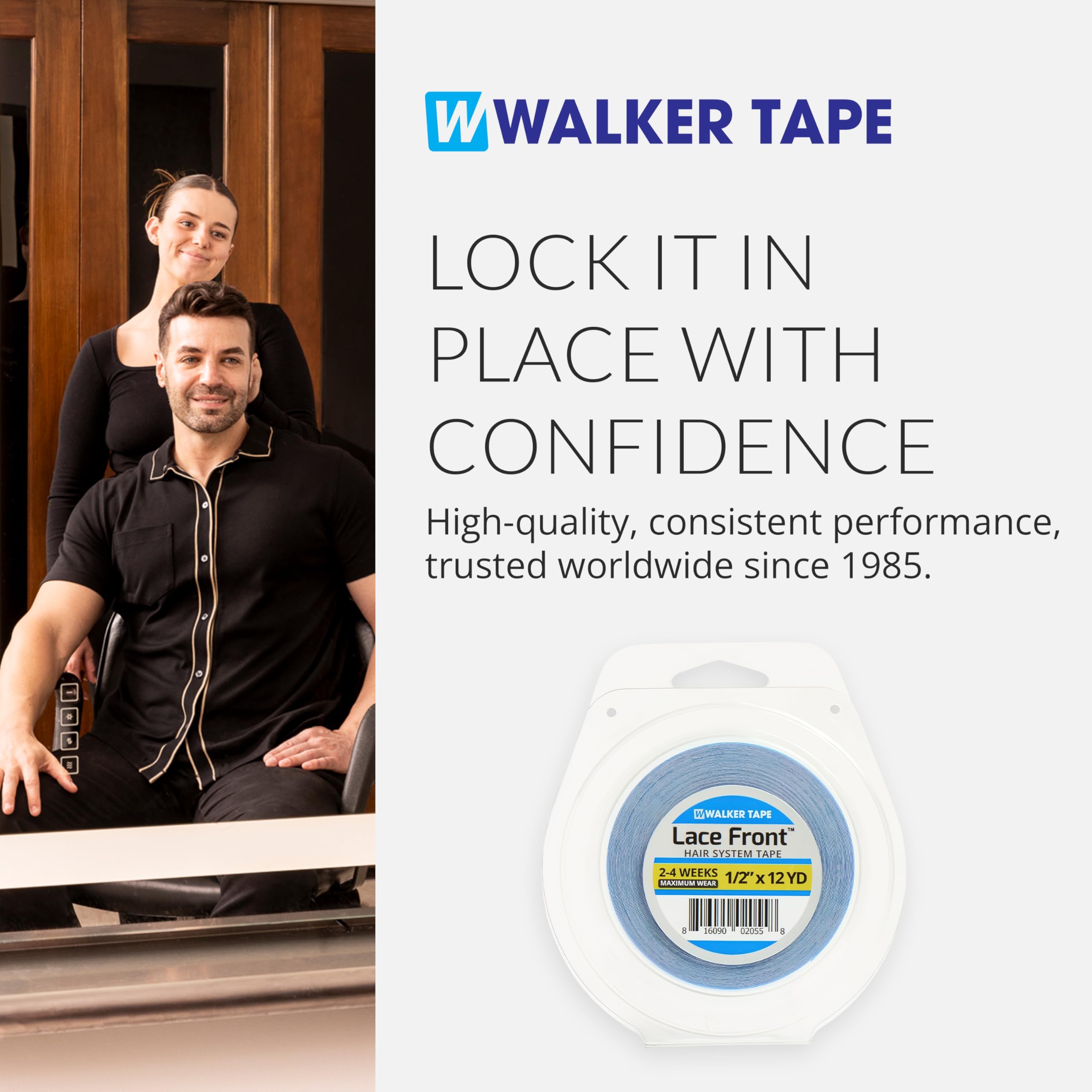 Walker Tape WKR-LF-M3 storage-use setup shows long-lasting supply for wigs.