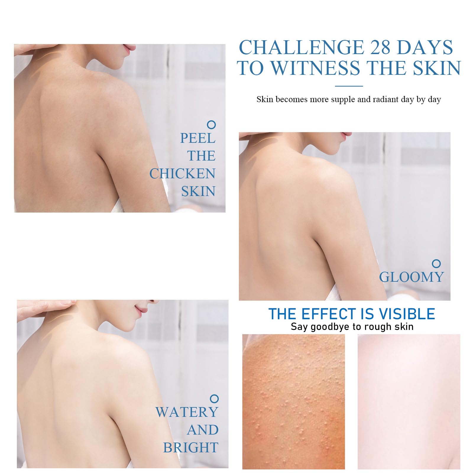 Wanciment Niacinamide White Body Lotion ingredients label highlighting niacinamide and vitamin E.