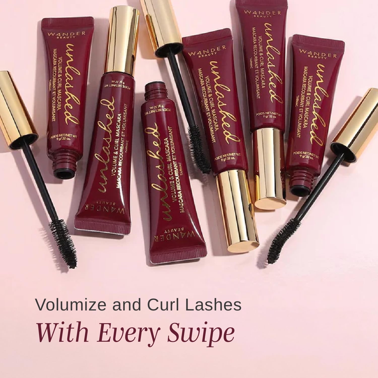 Wander Beauty Unlashed lash-volume close-up showcases bold lash volume