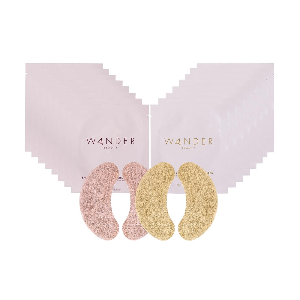 Wander Beauty Winter Glow Kit serum-layer closeup highlights three-layer technology.