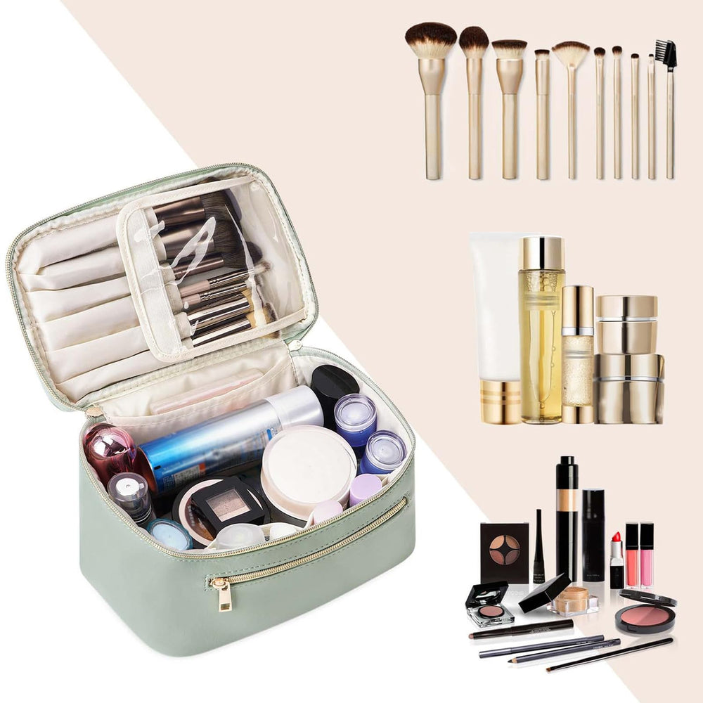 Wandering Nature makeup bag front pocket keeps small tools handy