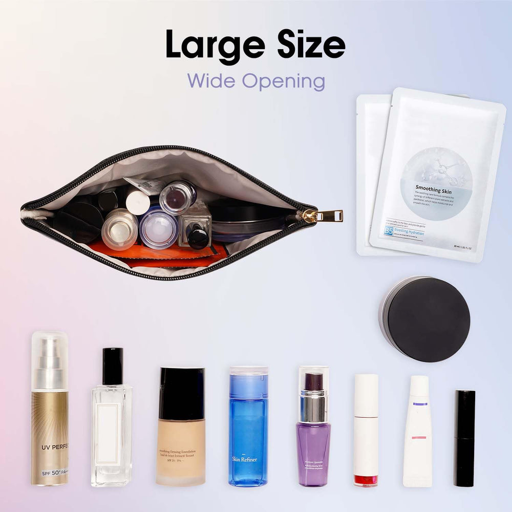 Wandering Nature travel pouch essentials ideal for skincare and small items during trips.