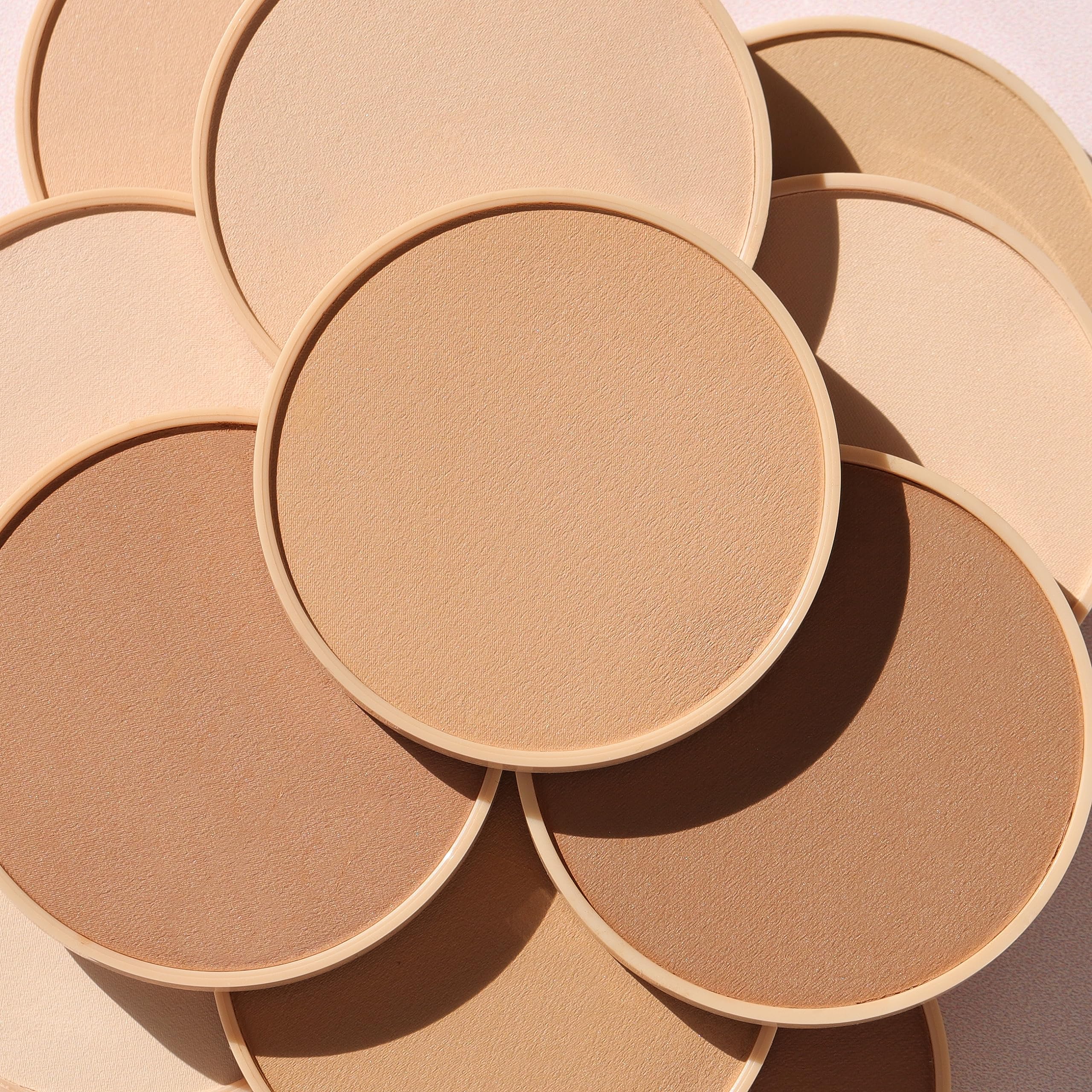 Wander Beauty Wanderlust Powder Foundation Medium packaging highlights portable, travel-friendly compact.