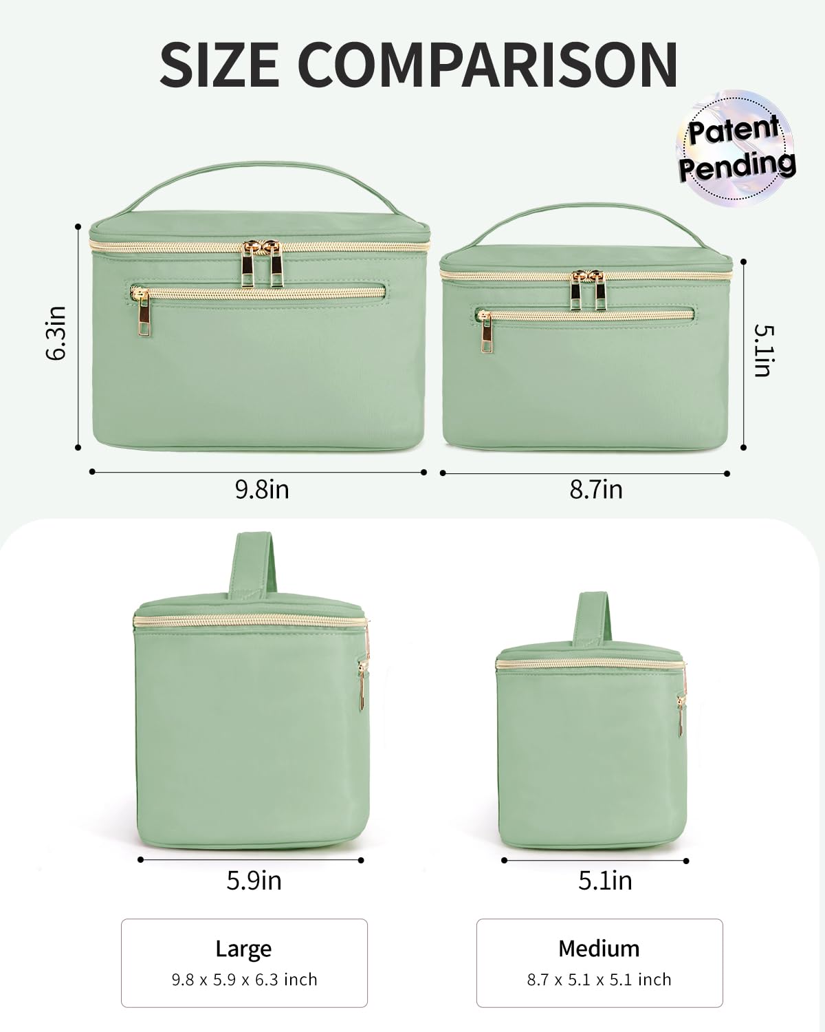 Wandering Nature top handle provides comfortable carrying during trips.