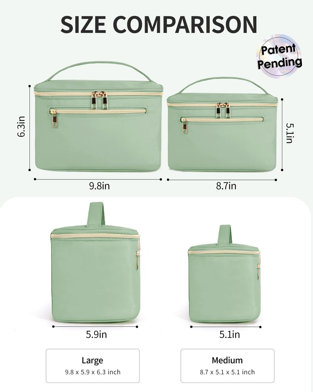 Wandering Nature top handle provides comfortable carrying during trips.