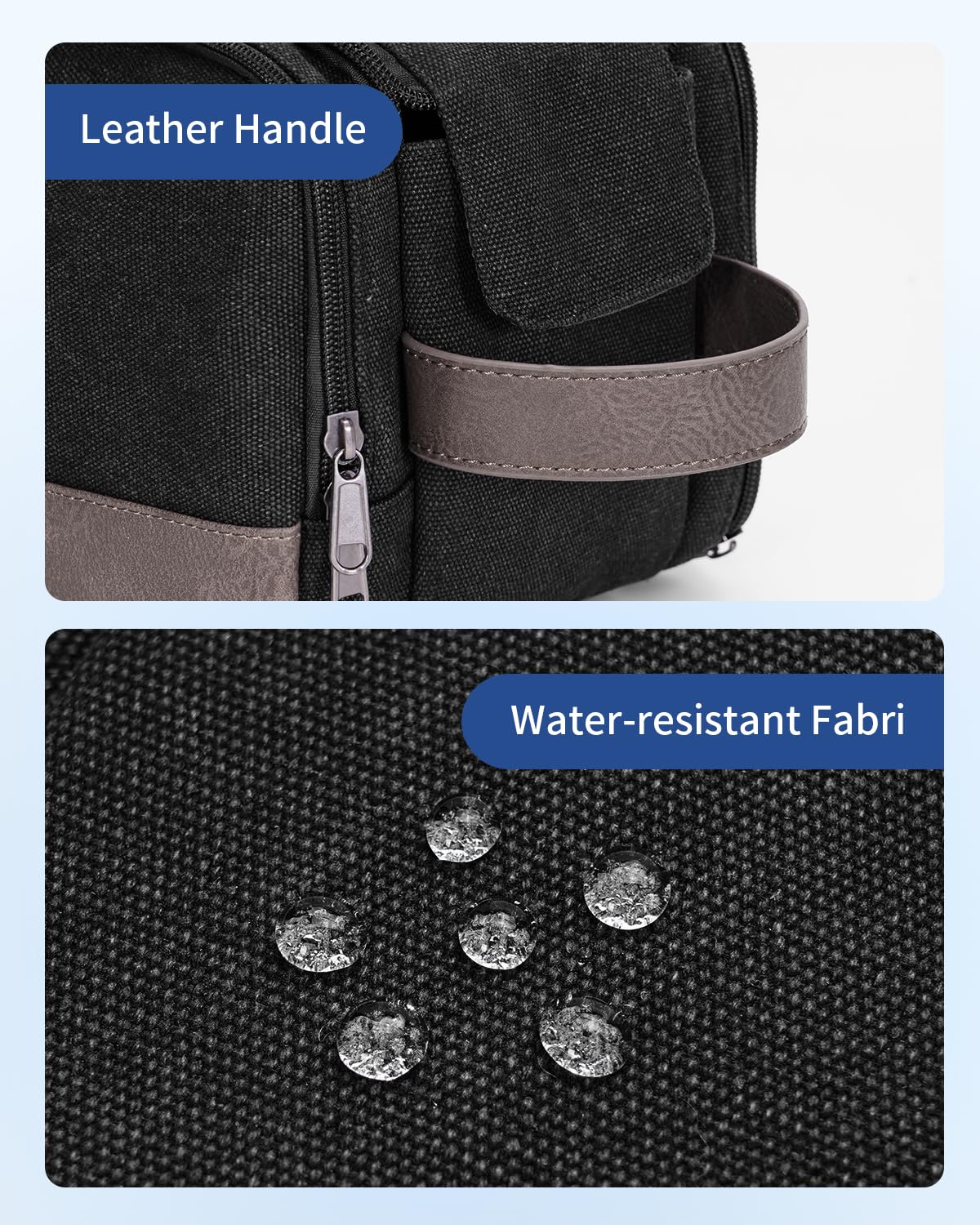 WANDF Leather handle offers easy carrying and hanging.