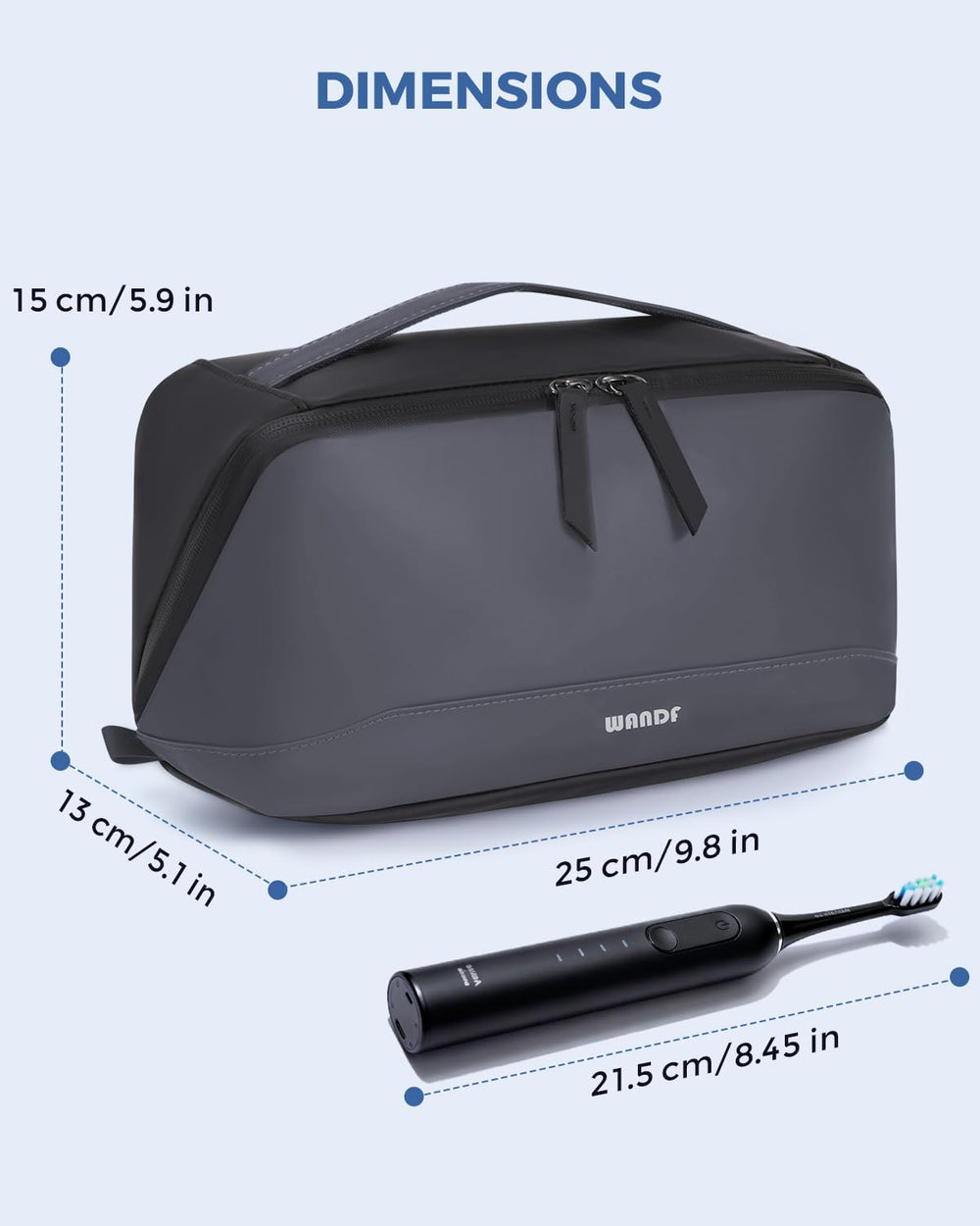 WANDF PU leather finish offers a sleek, professional look.