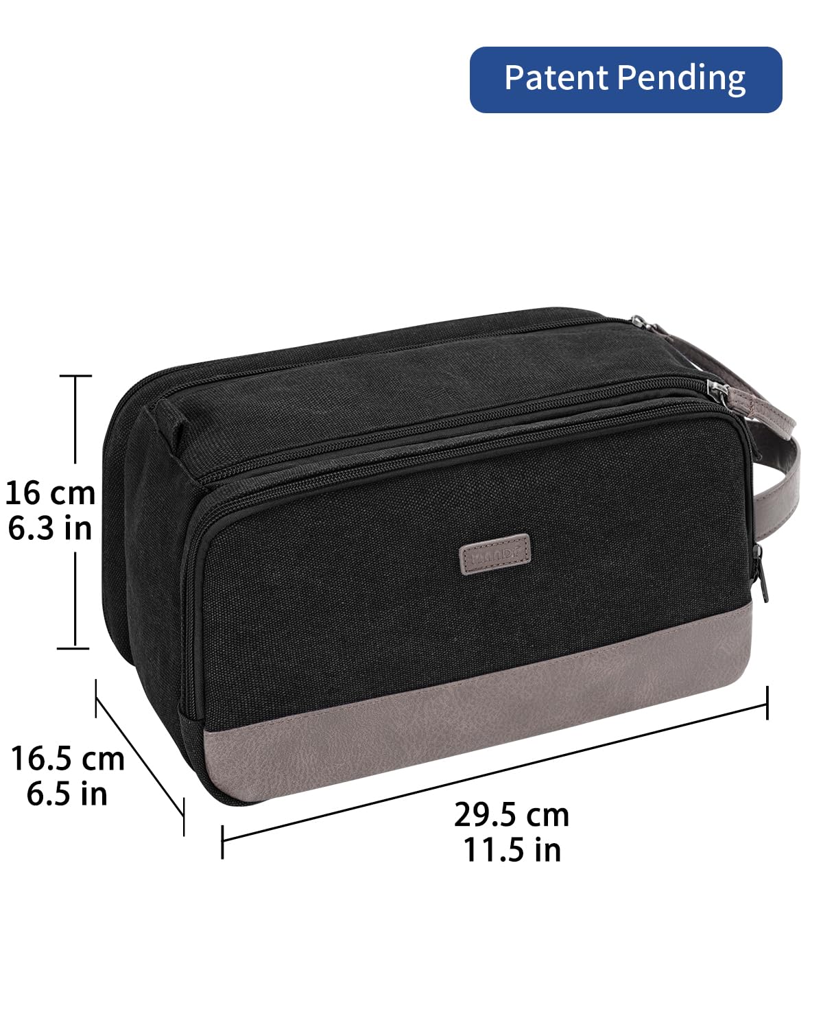 WANDF toiletry bag ideal for family trips with organized spaces.