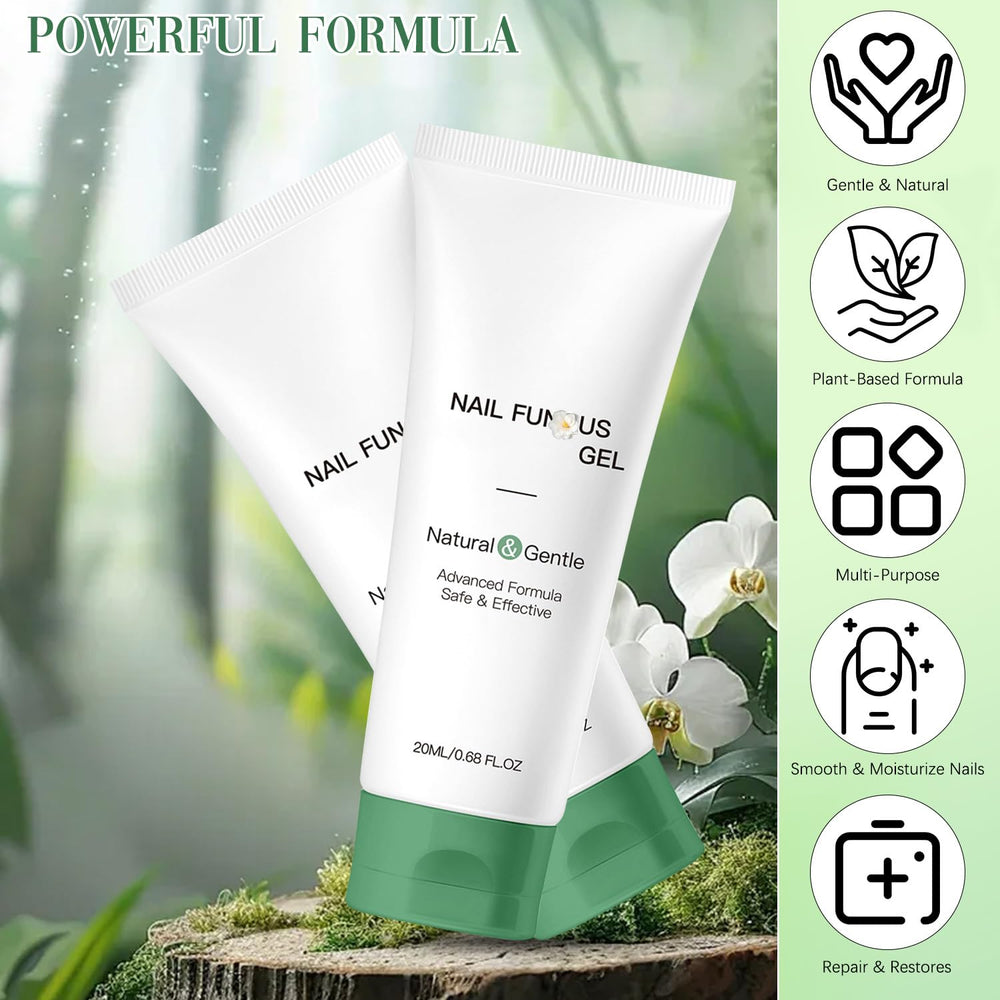 Wandyme nail repair gel application close-up showing easy absorption.