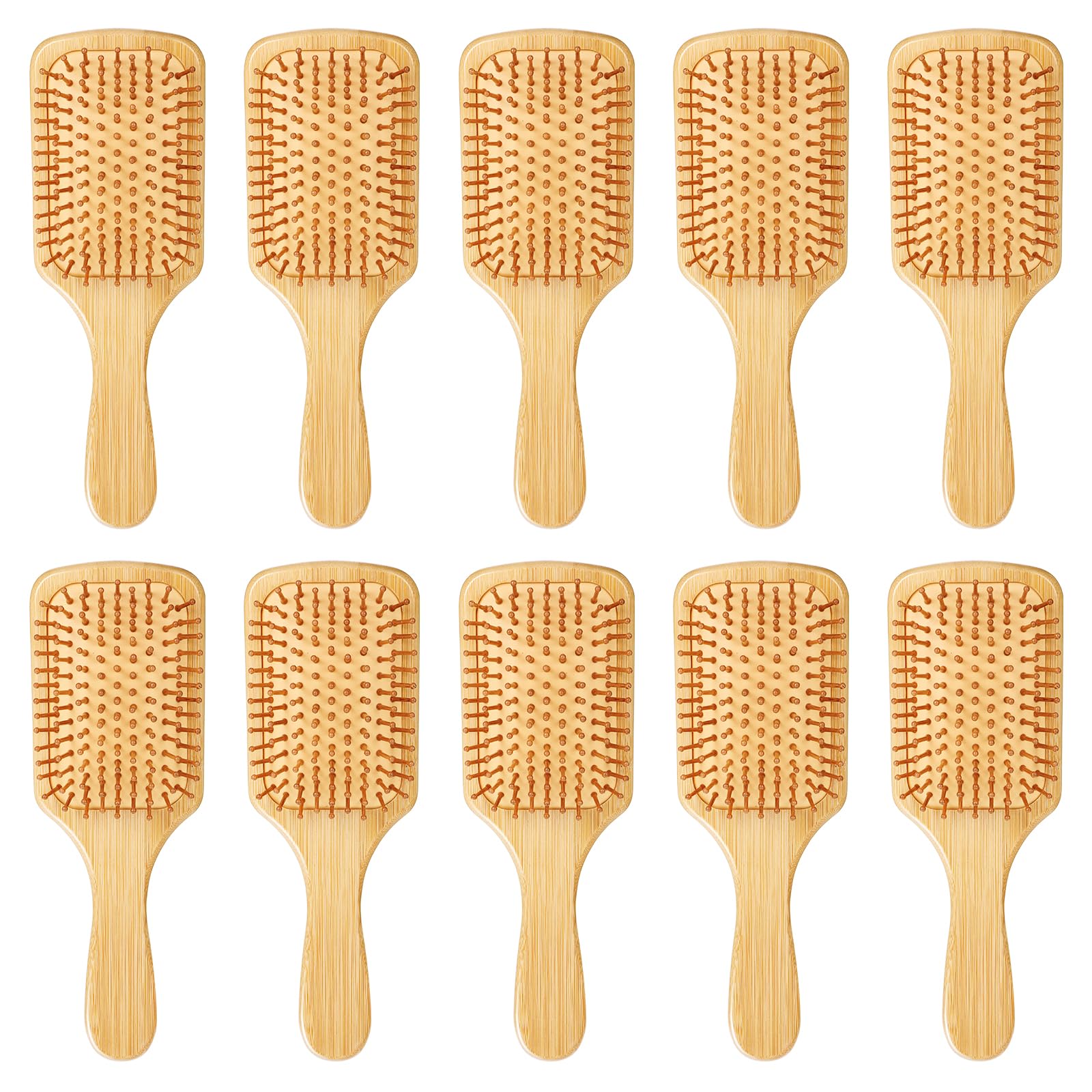 Wanmu kids-friendly bamboo brush provides gentle detangling for the whole family.